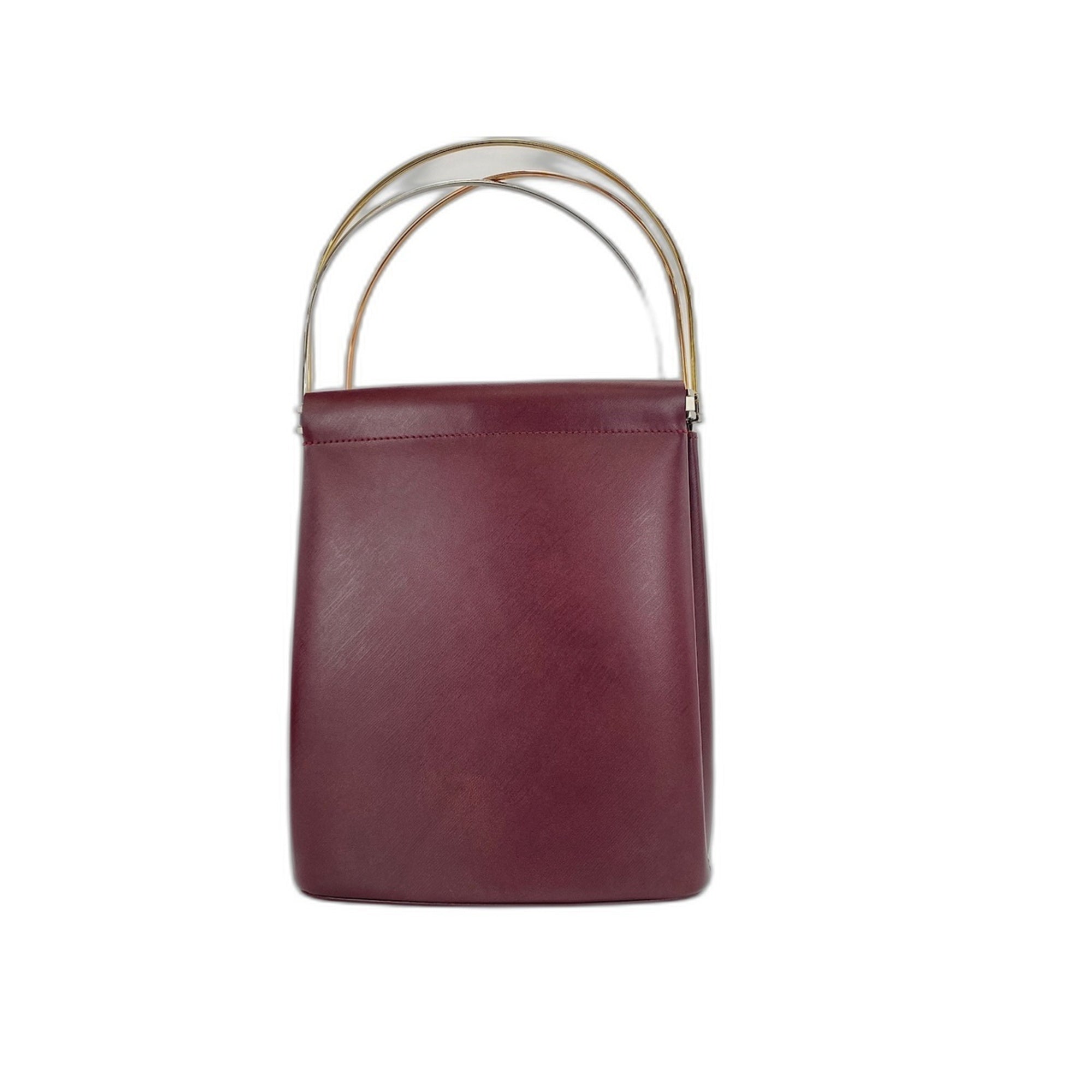 Cartier Trinity Wine Red Handbag (Pre-Owned)