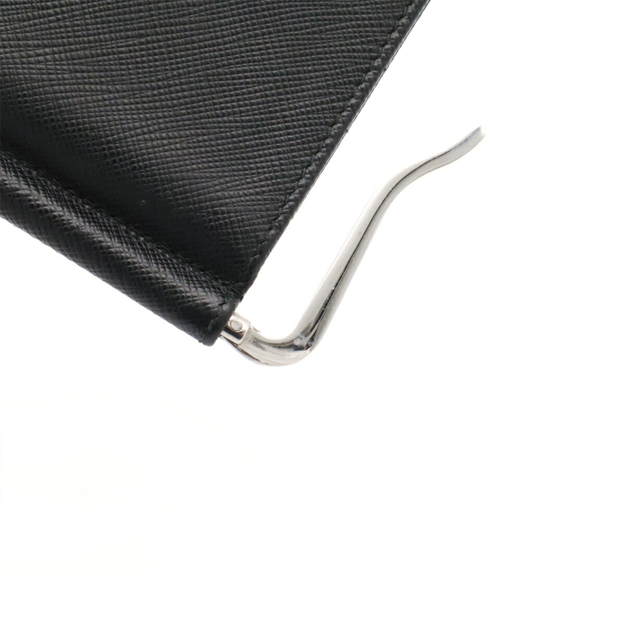 Prada Black Nero Leather Wallet (Bi-Fold) (Pre-Owned)