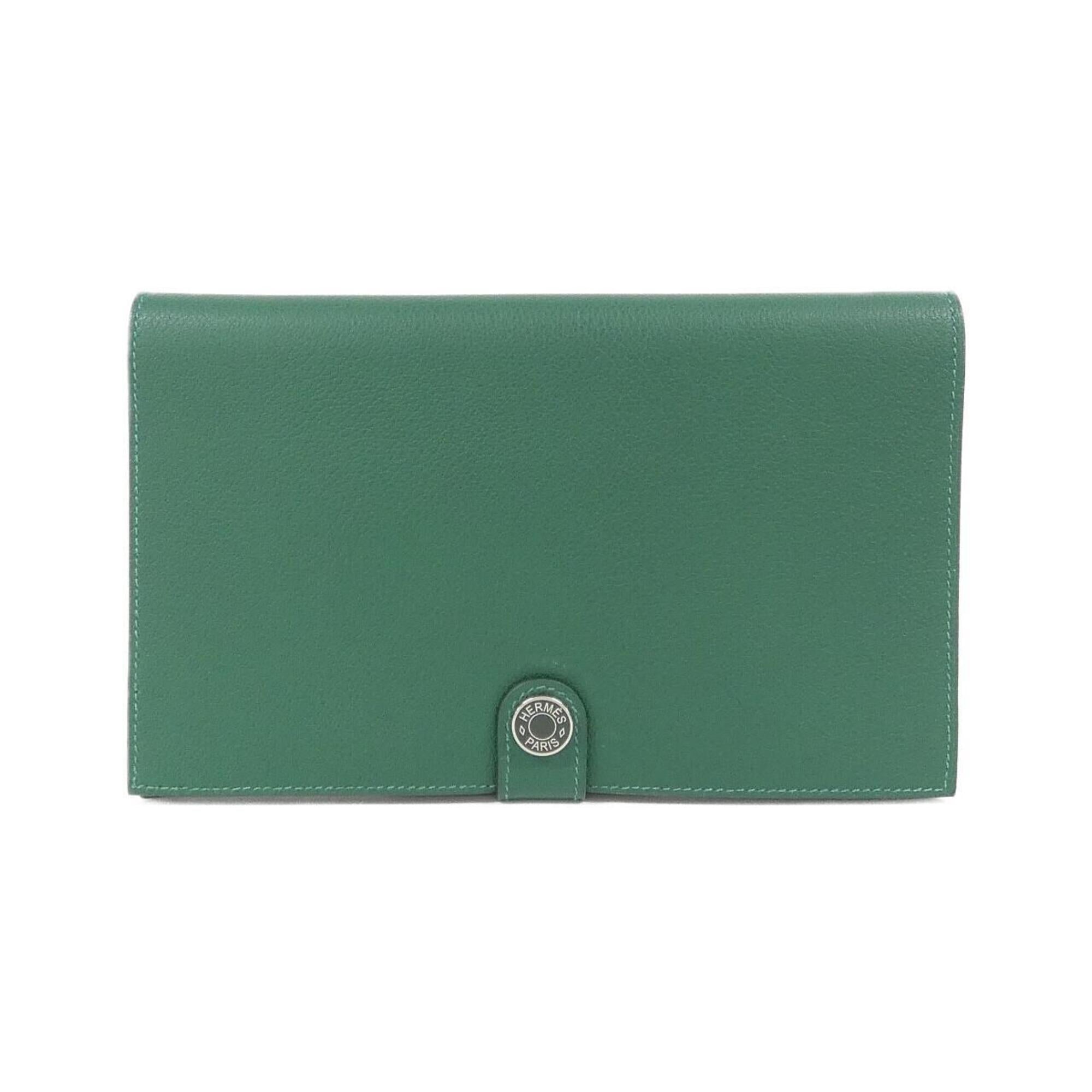 Hermes Green Vert Fonce Long Bill Wallet (Bi-Fold) (Pre-Owned)