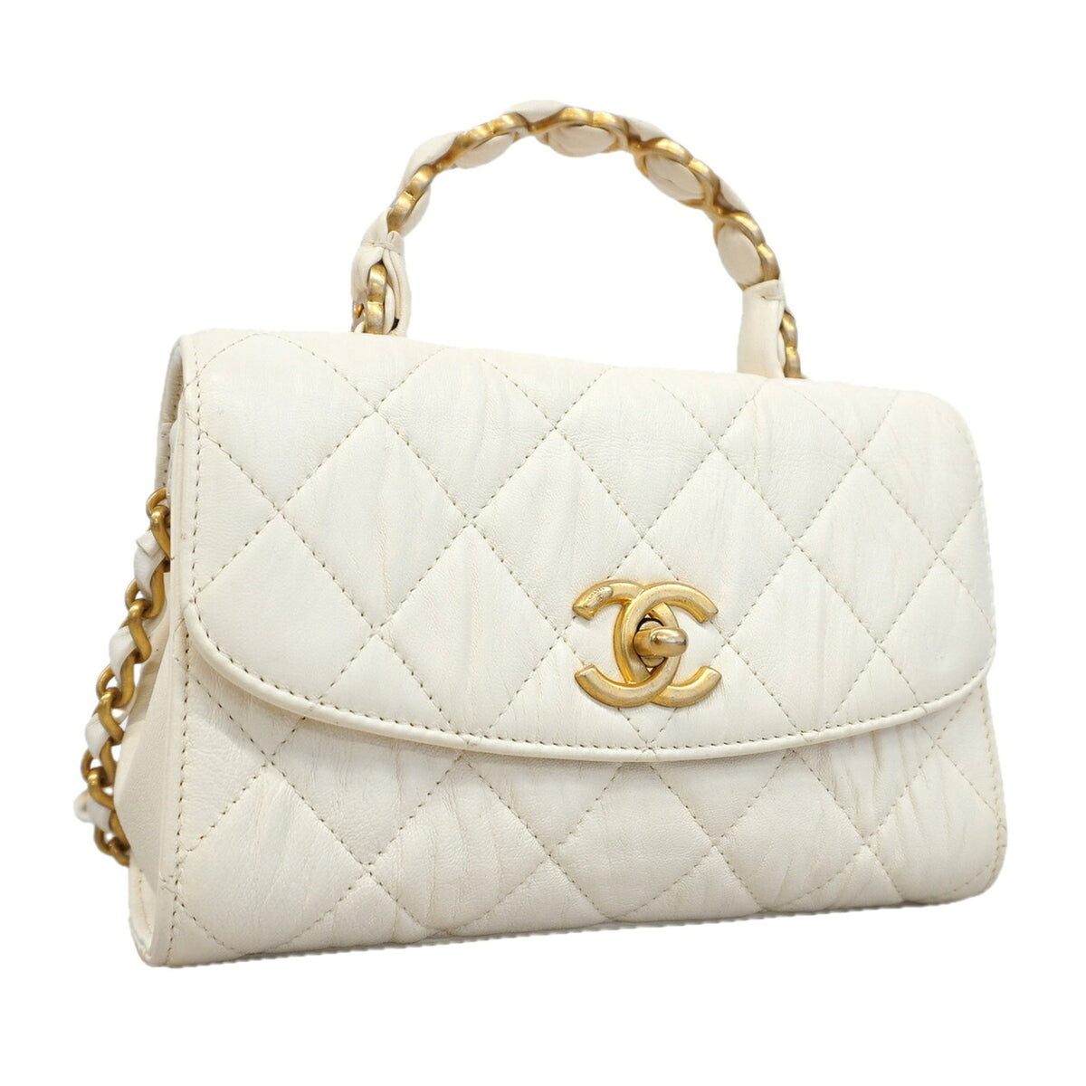 Chanel White Handbag (Pre-Owned)
