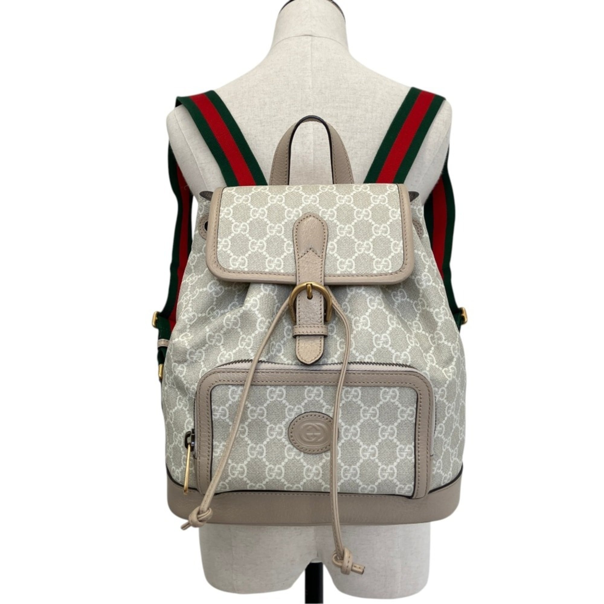 Gucci Gray Grayish Backpack (Pre-Owned)