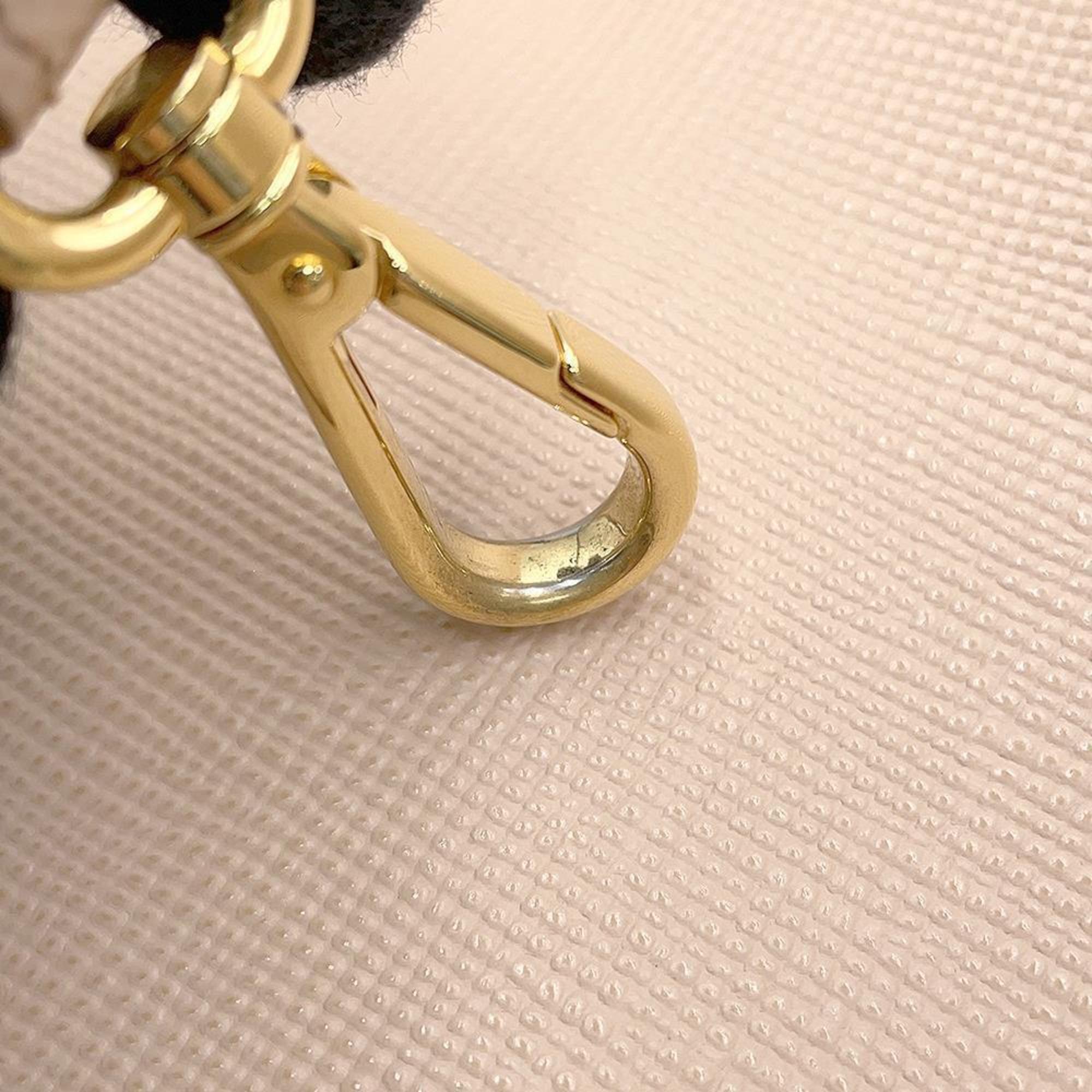 Prada Pink Beige Leather Handbag Tote Bag (Pre-Owned)