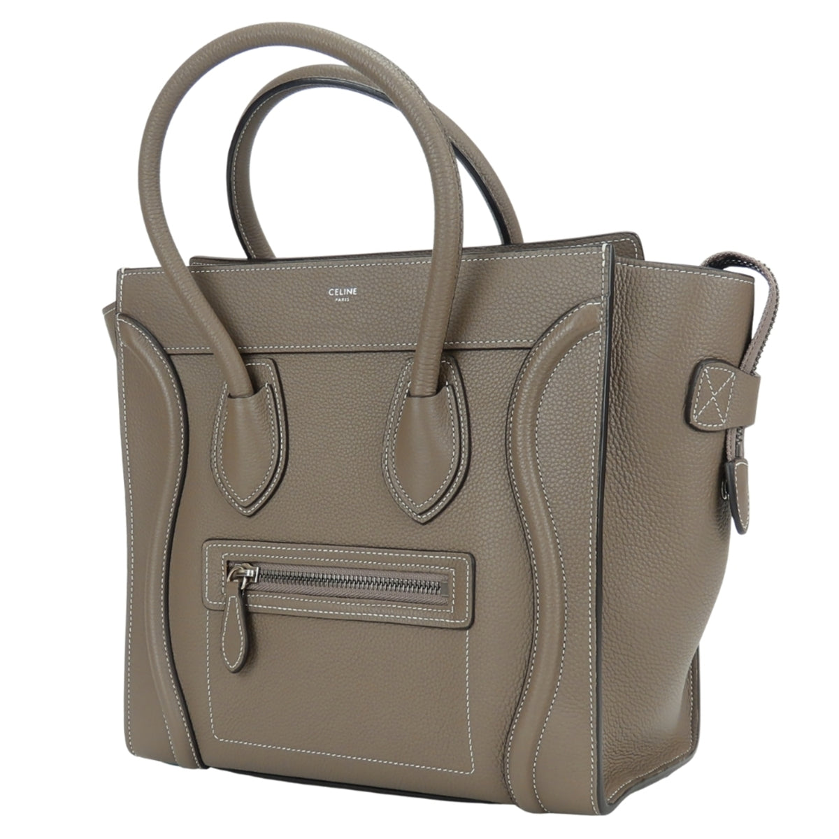 Celine Grayish Leather Tote Bag (Pre-Owned)