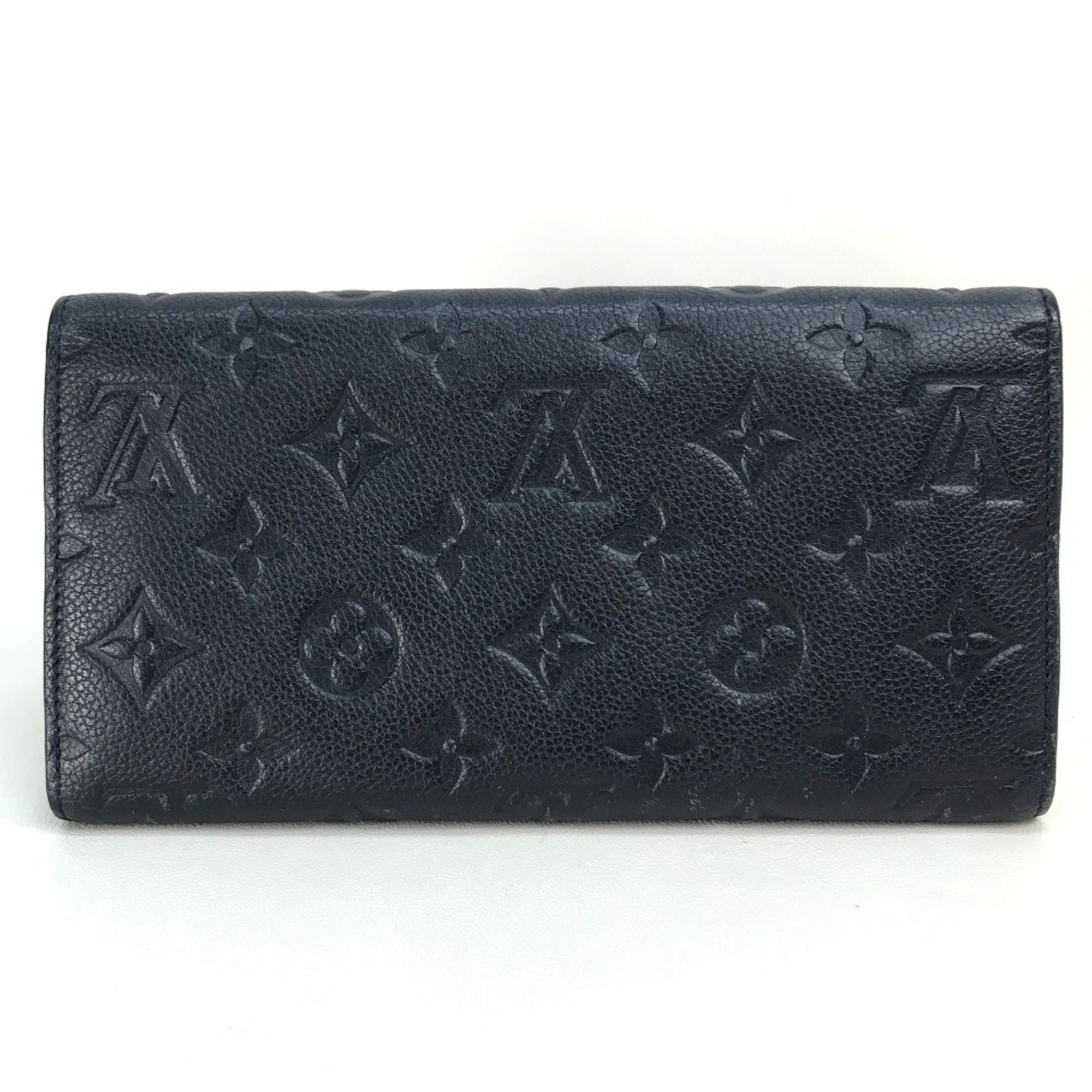 Louis Vuitton Infini Navy Monogram Empreinte Long Wallet (Bi-Fold) (Pre-Owned)