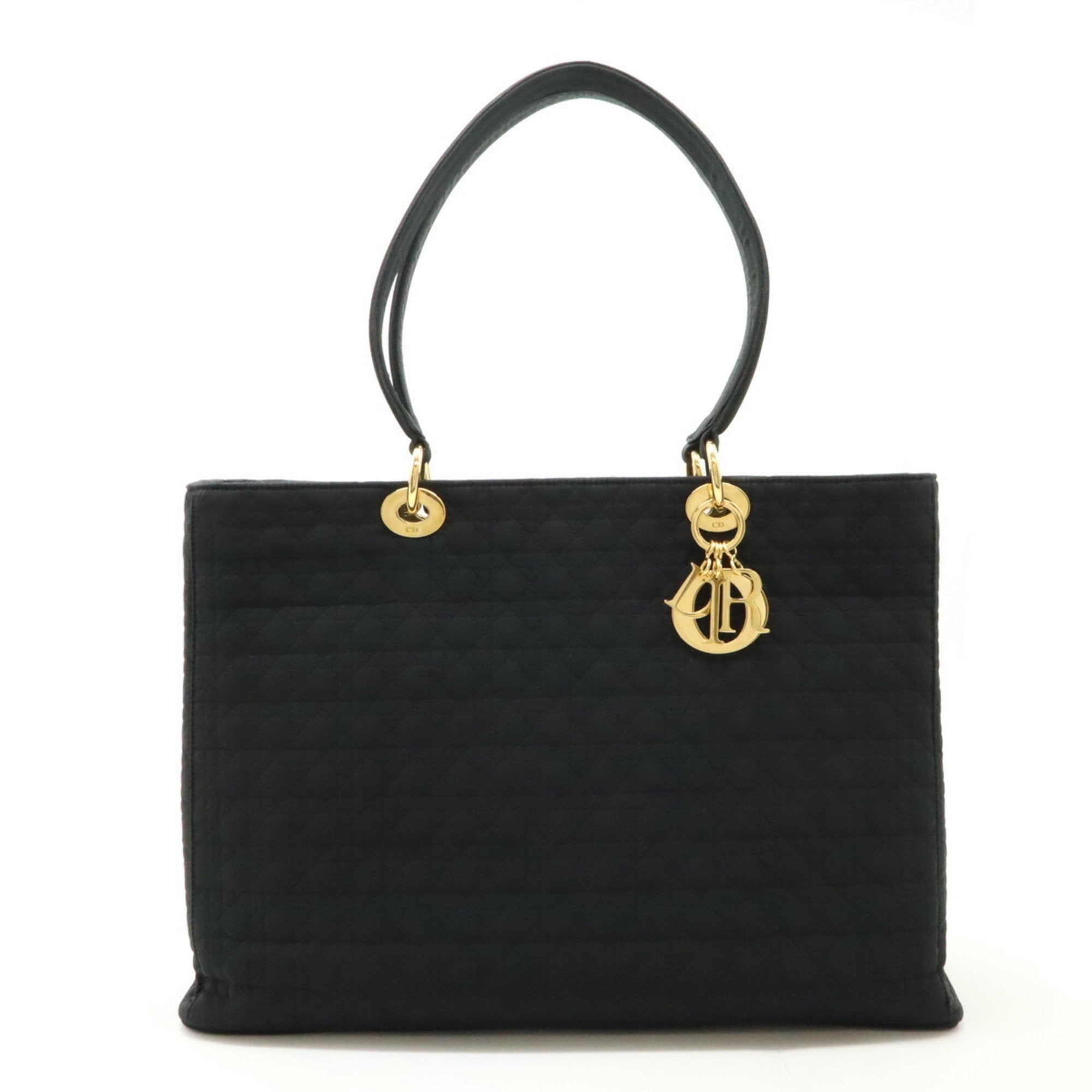 Christian Dior Lady Dior Black Nylon Tote Bag (Pre-Owned)