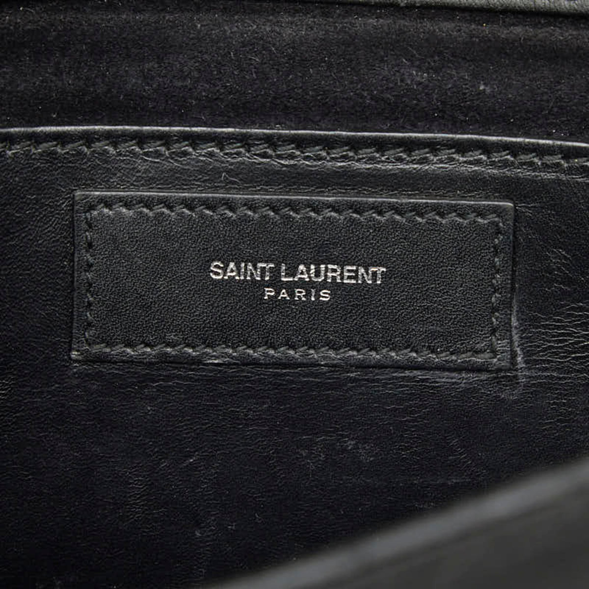 Saint Laurent Black Leather Shoulder Bag (Pre-Owned)
