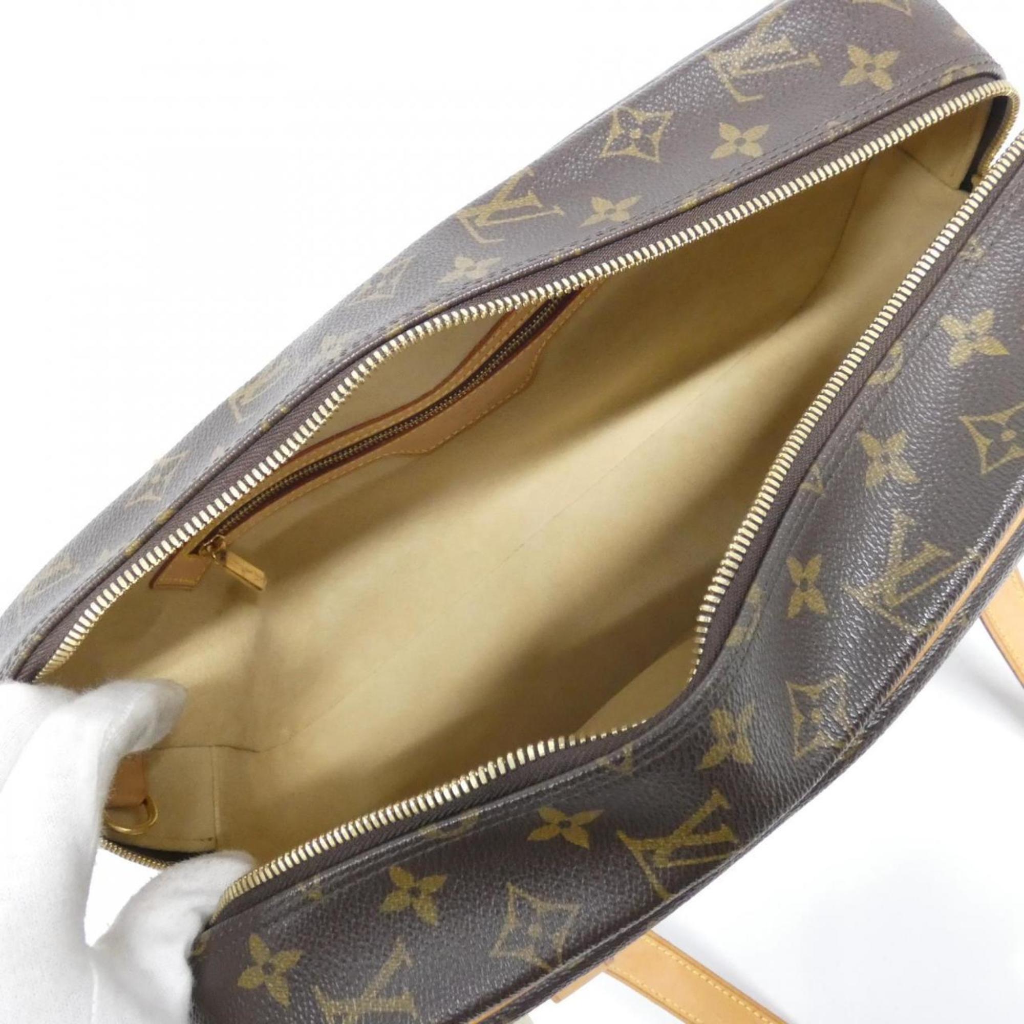 Louis Vuitton Brown Marron Coated Canvas Shoulder Bag (Pre-Owned)