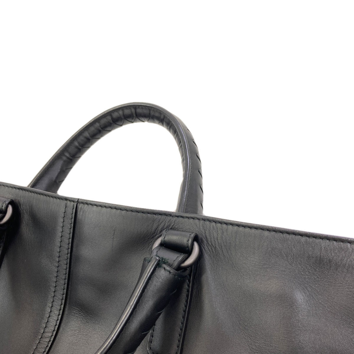 Bottega Veneta Black Leather Handbag (Pre-Owned)