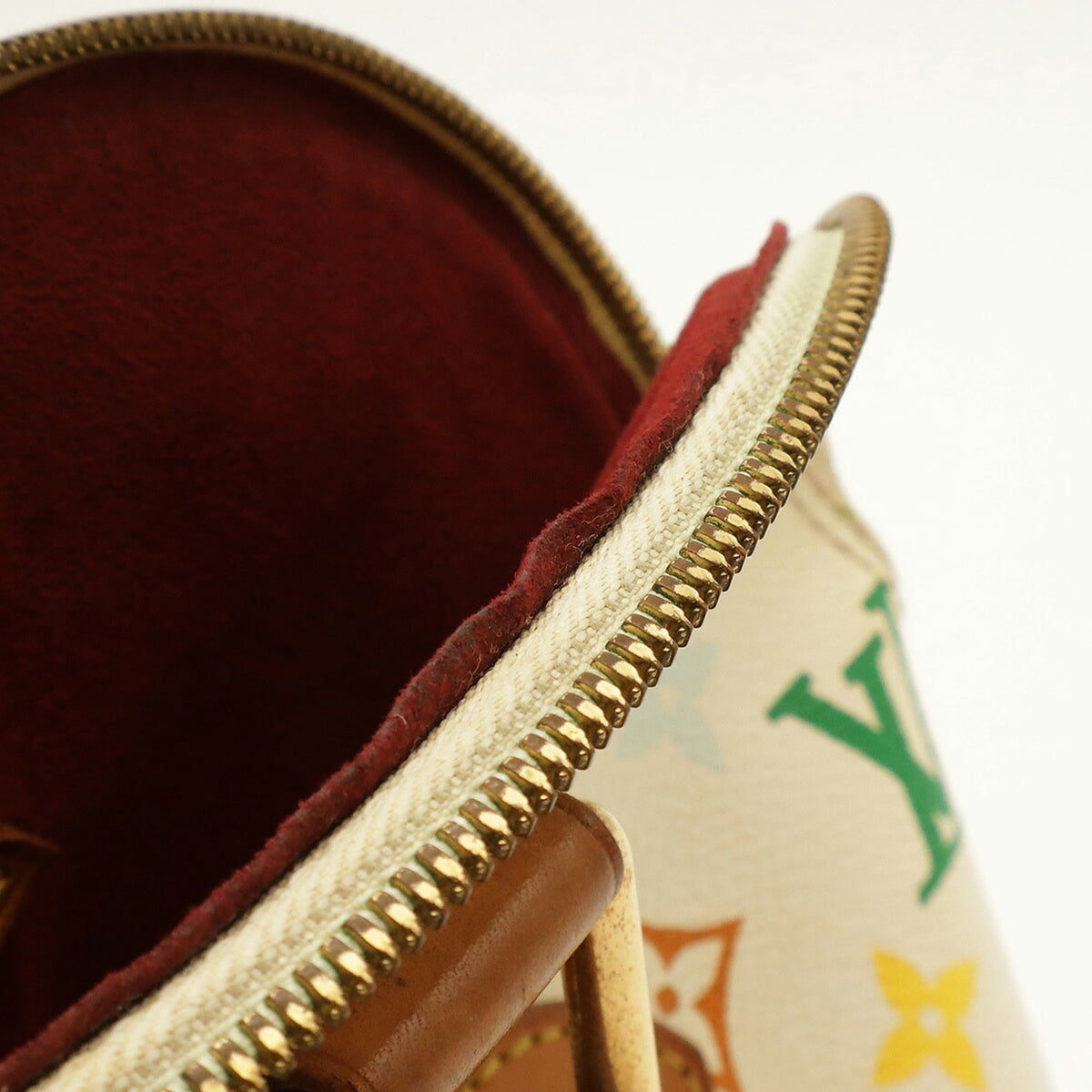 Louis Vuitton Blanc Multi-Color White Monogram Multicolore Canvas Handbag (Pre-Owned)
