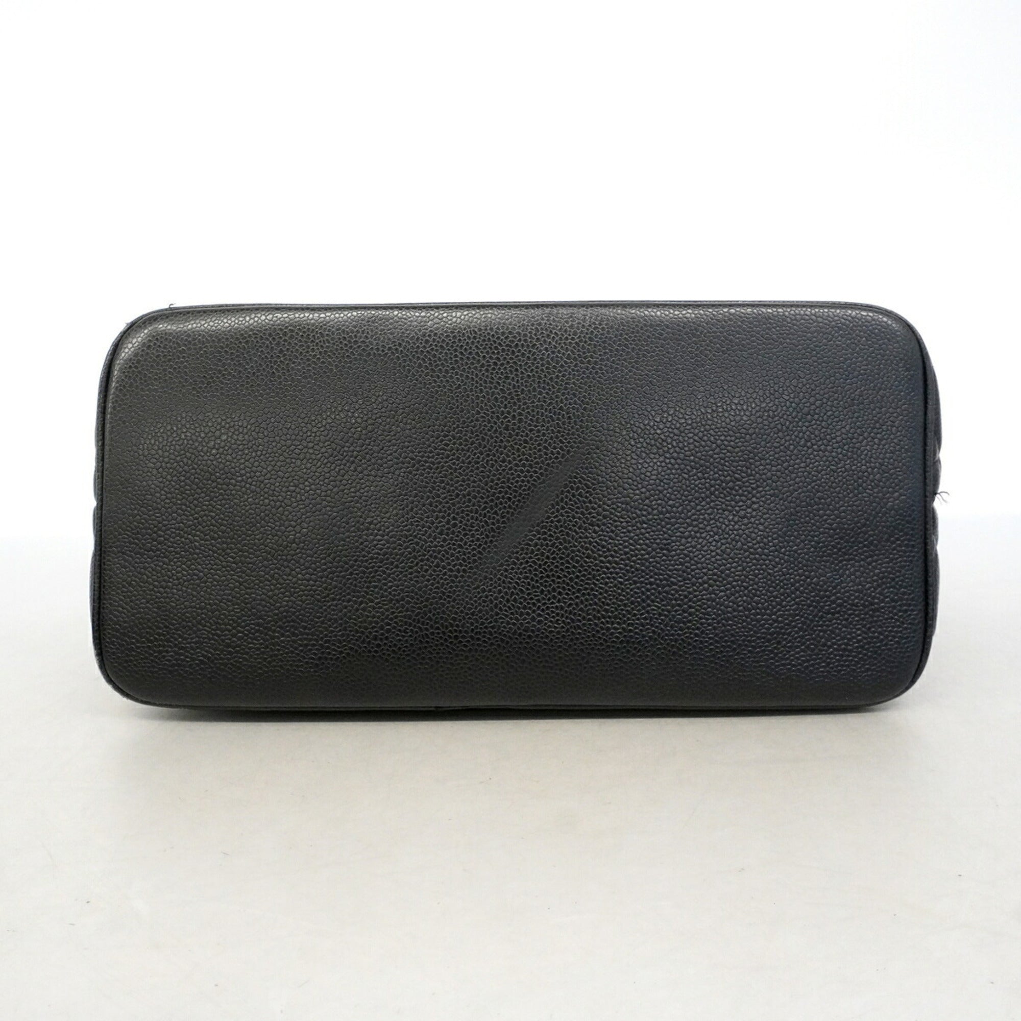 Chanel Black Grained Calfskin Tote Bag (Pre-Owned)
