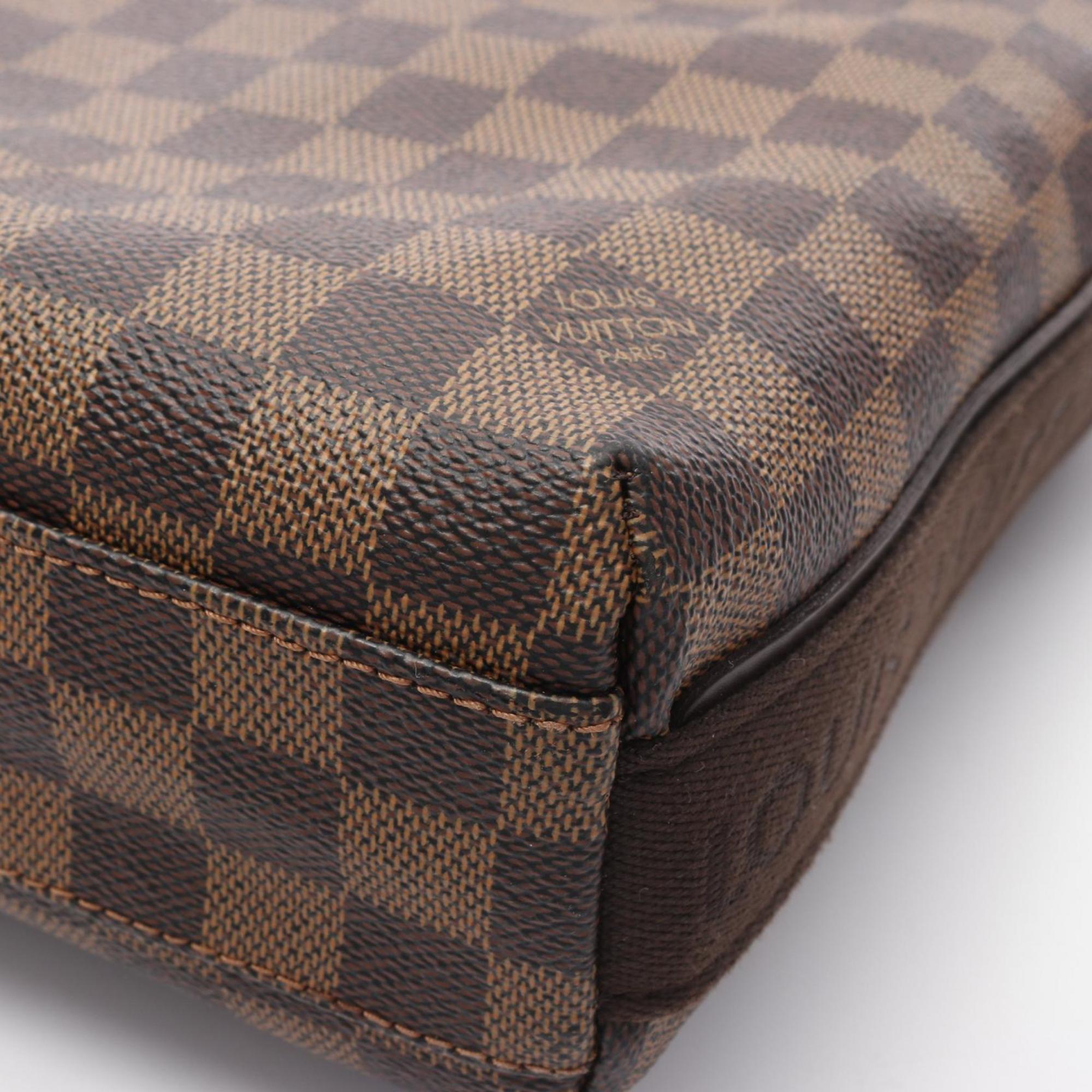 Louis Vuitton Brown Coated Canvas Leather Shoulder Bag (Pre-Owned)