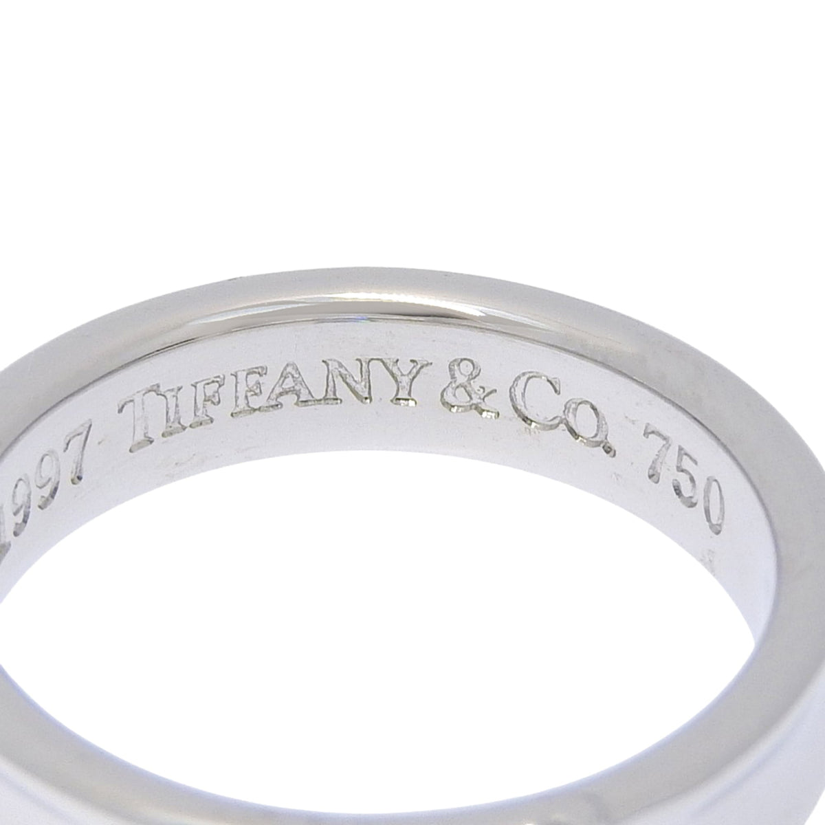 Tiffany White Gold (18K) Band Ring (Pre-Owned)