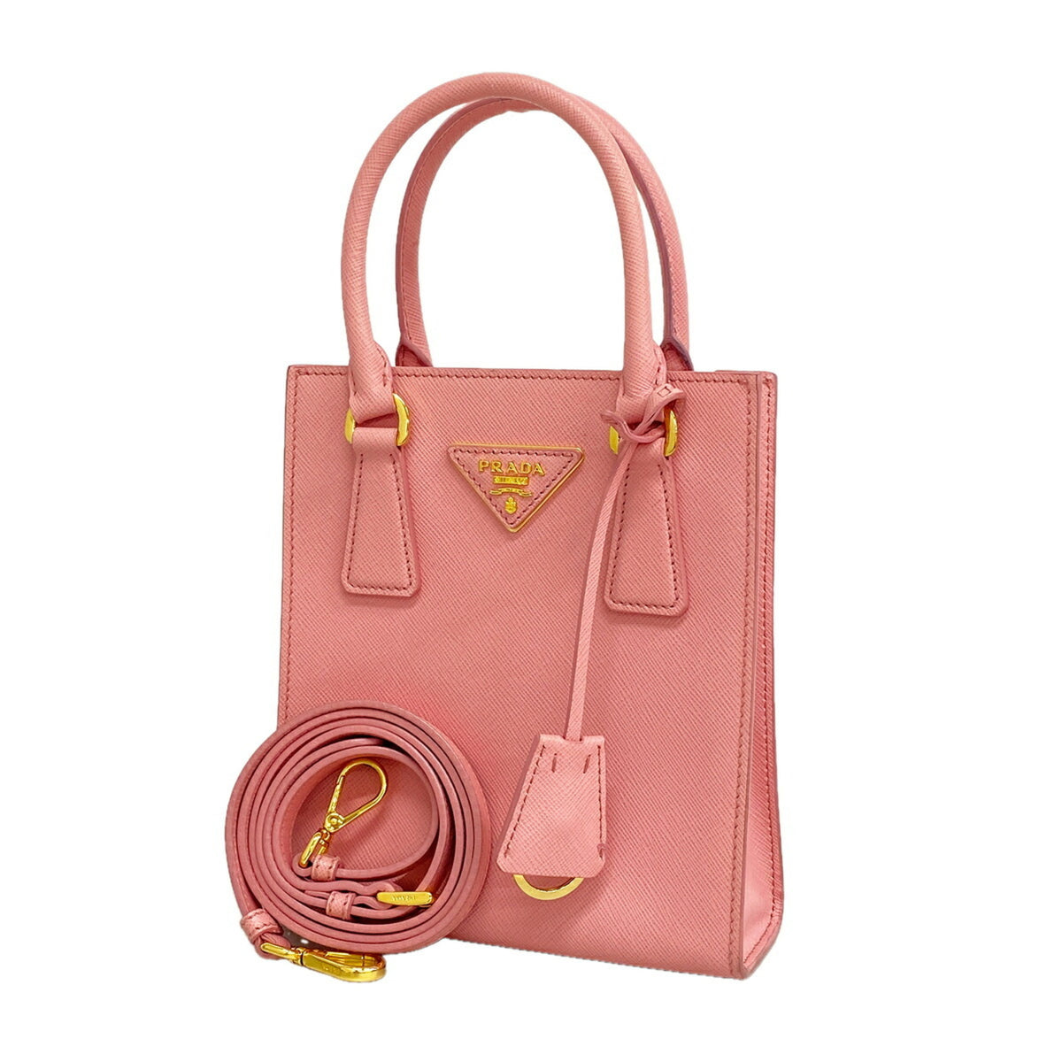 Prada Pink Leather Handbag (Pre-Owned)
