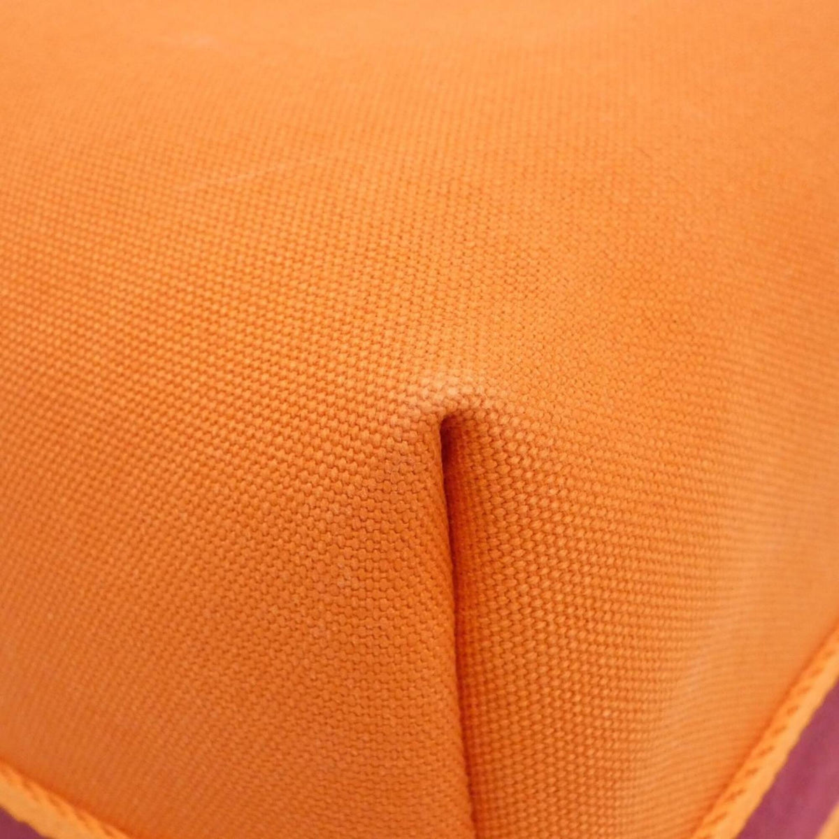 Hermes Feu Orange Canvas Pouch (Pre-Owned)
