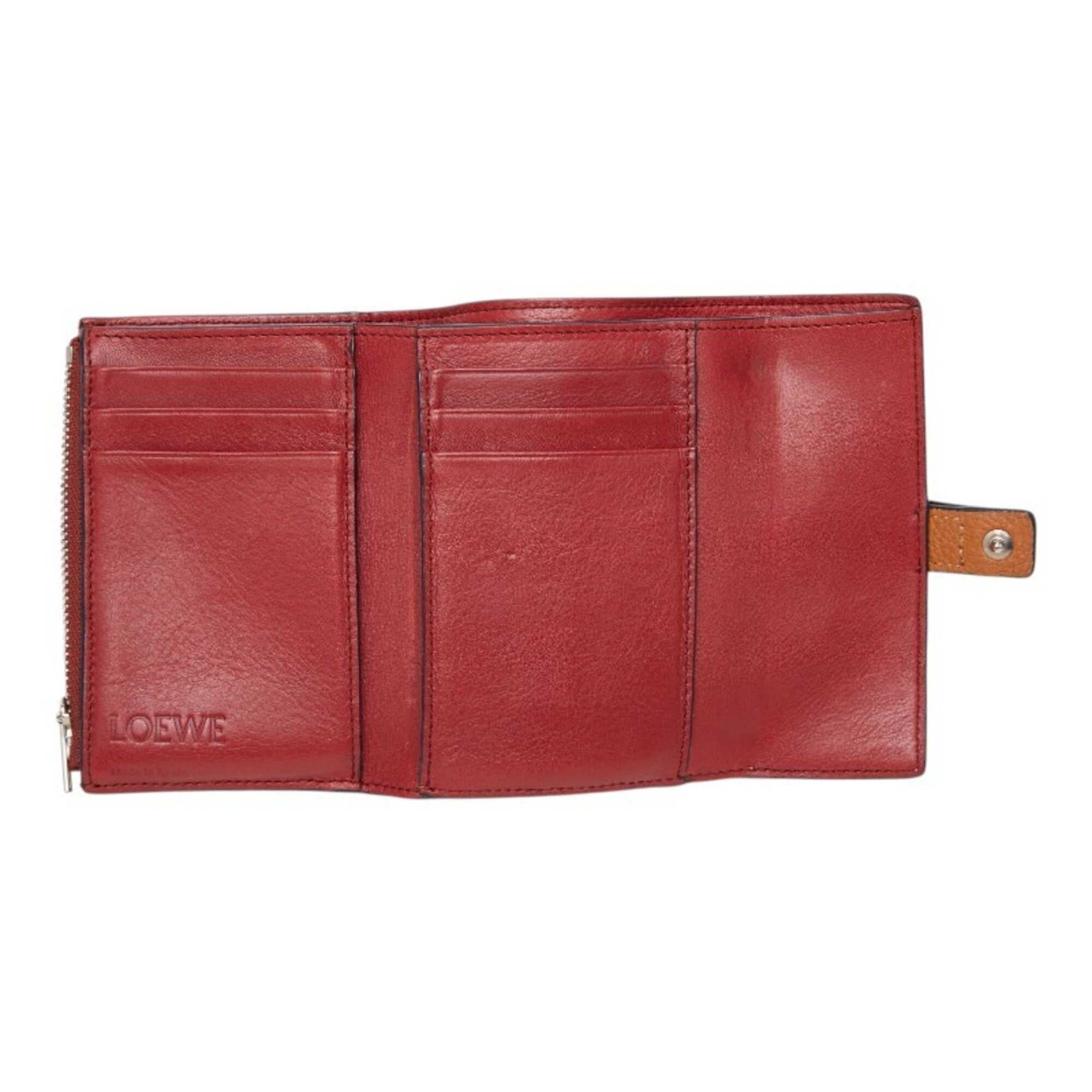 Loewe Brown Leather Wallet (Tri-Fold) (Pre-Owned)