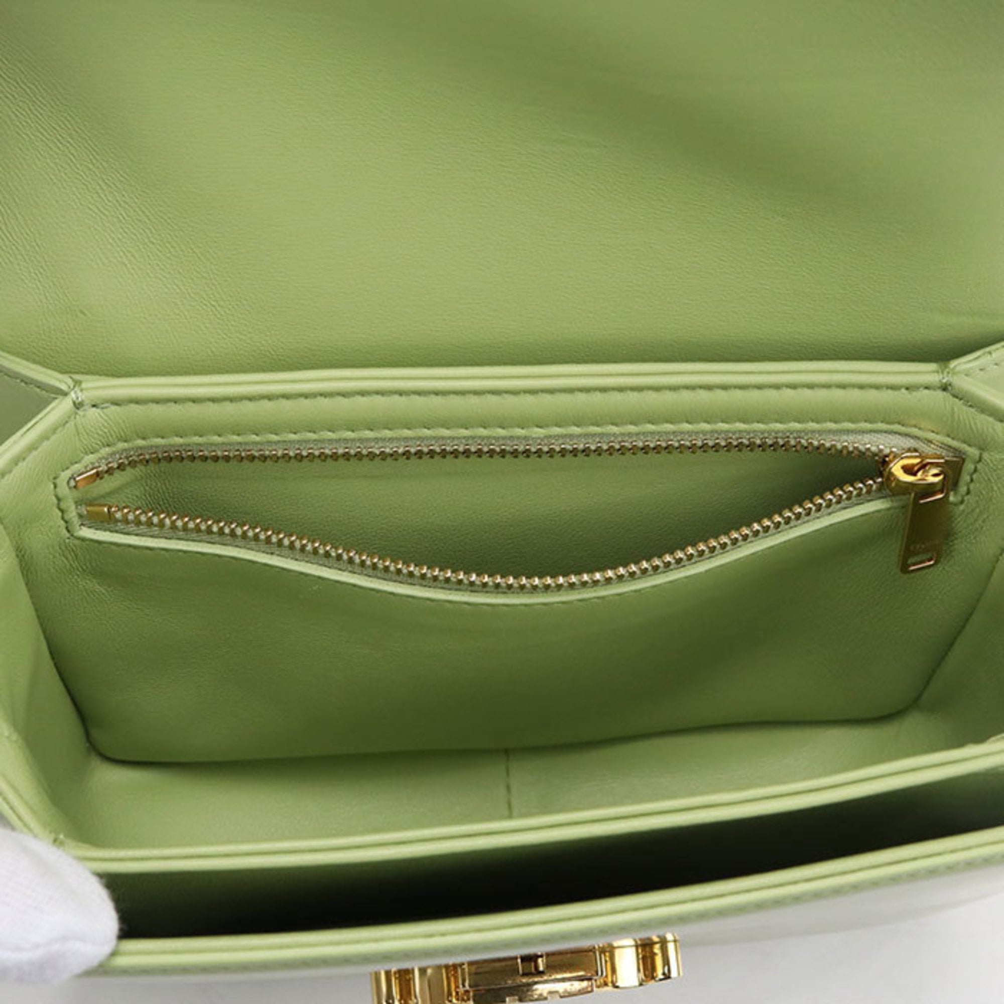 Celine Green Leather Shoulder Bag (Pre-Owned)