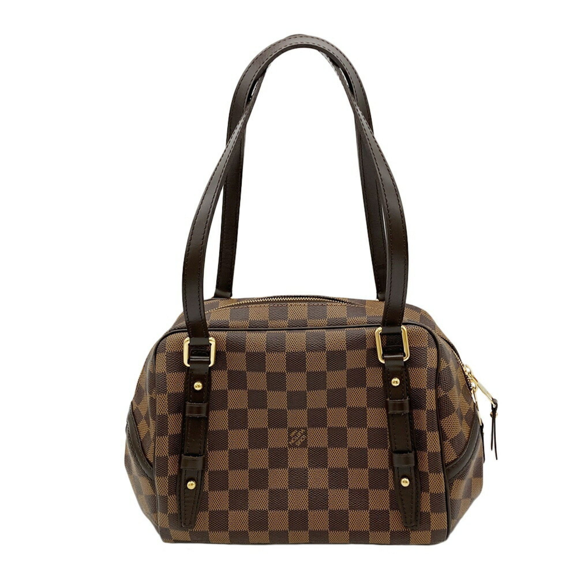 Louis Vuitton Damier Brown Damier Canvas Ebene Galle Damier Canvas Shoulder Bag (Pre-Owned)