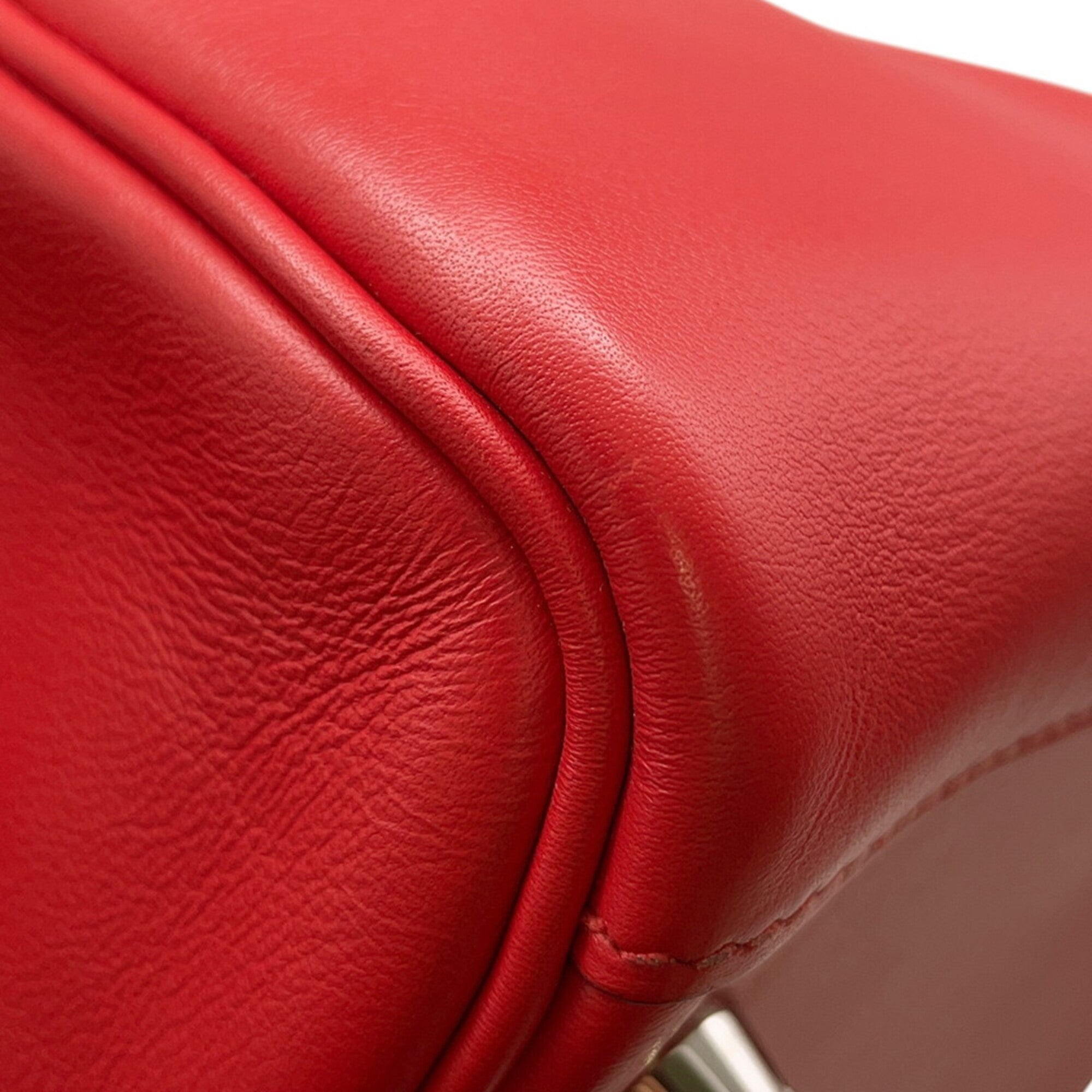 Hermes Red Color Swift Leather Handbag (Pre-Owned)