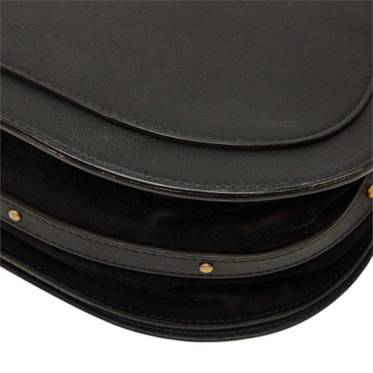Chloé Black Leather Handbag Shoulder Bag (Pre-Owned)