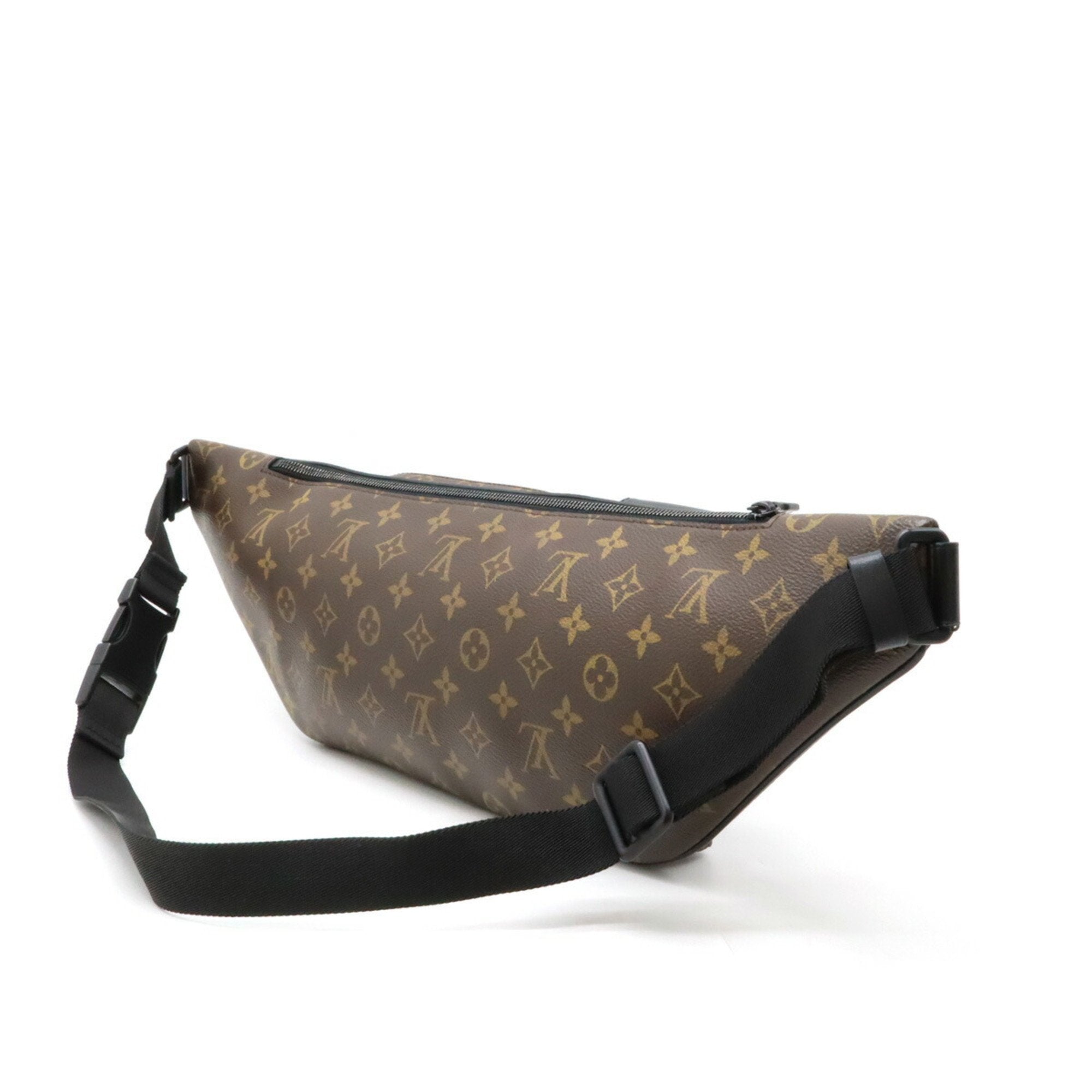 Louis Vuitton Monogram Black Brown Monogram Leather Fanny Pack Shoulder Bag (Pre-Owned)