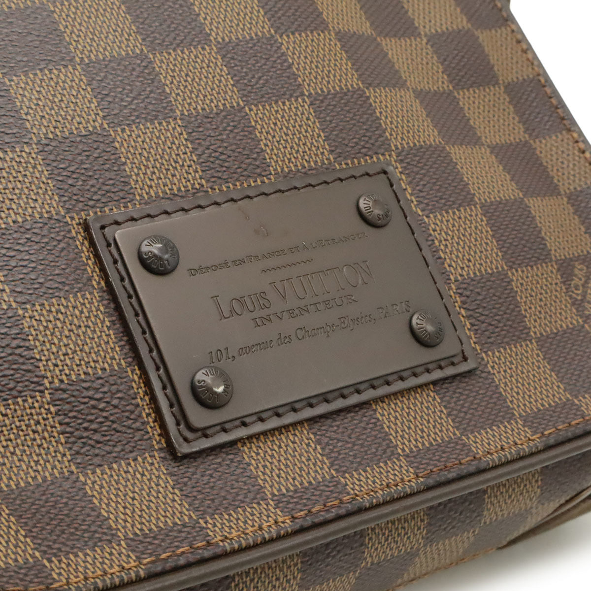 Louis Vuitton Brown Damier Canvas Pvc Coated Canvas Damier Canvas Shoulder Bag (Pre-Owned)