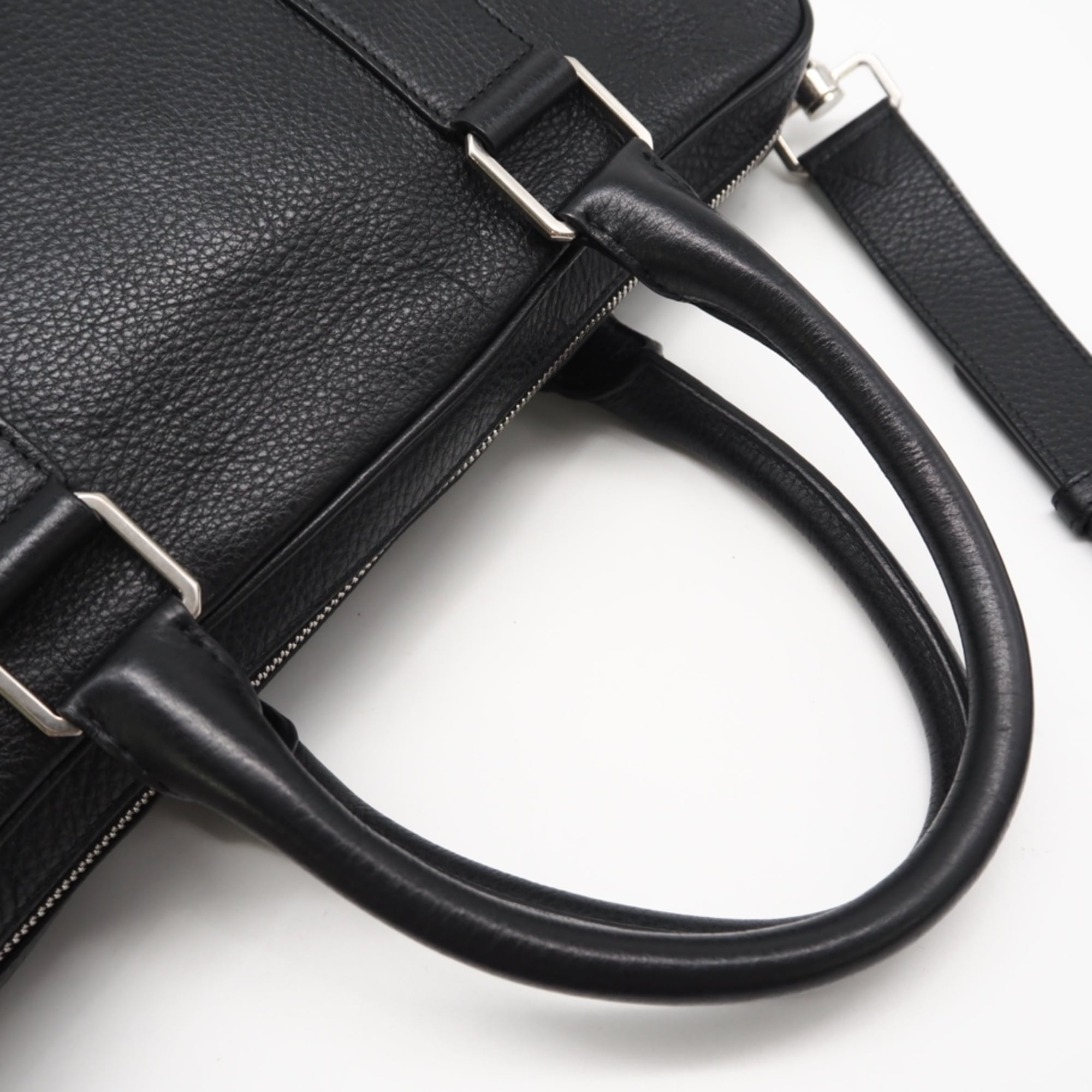 Bottega Veneta Black Leather Briefcase (Pre-Owned)