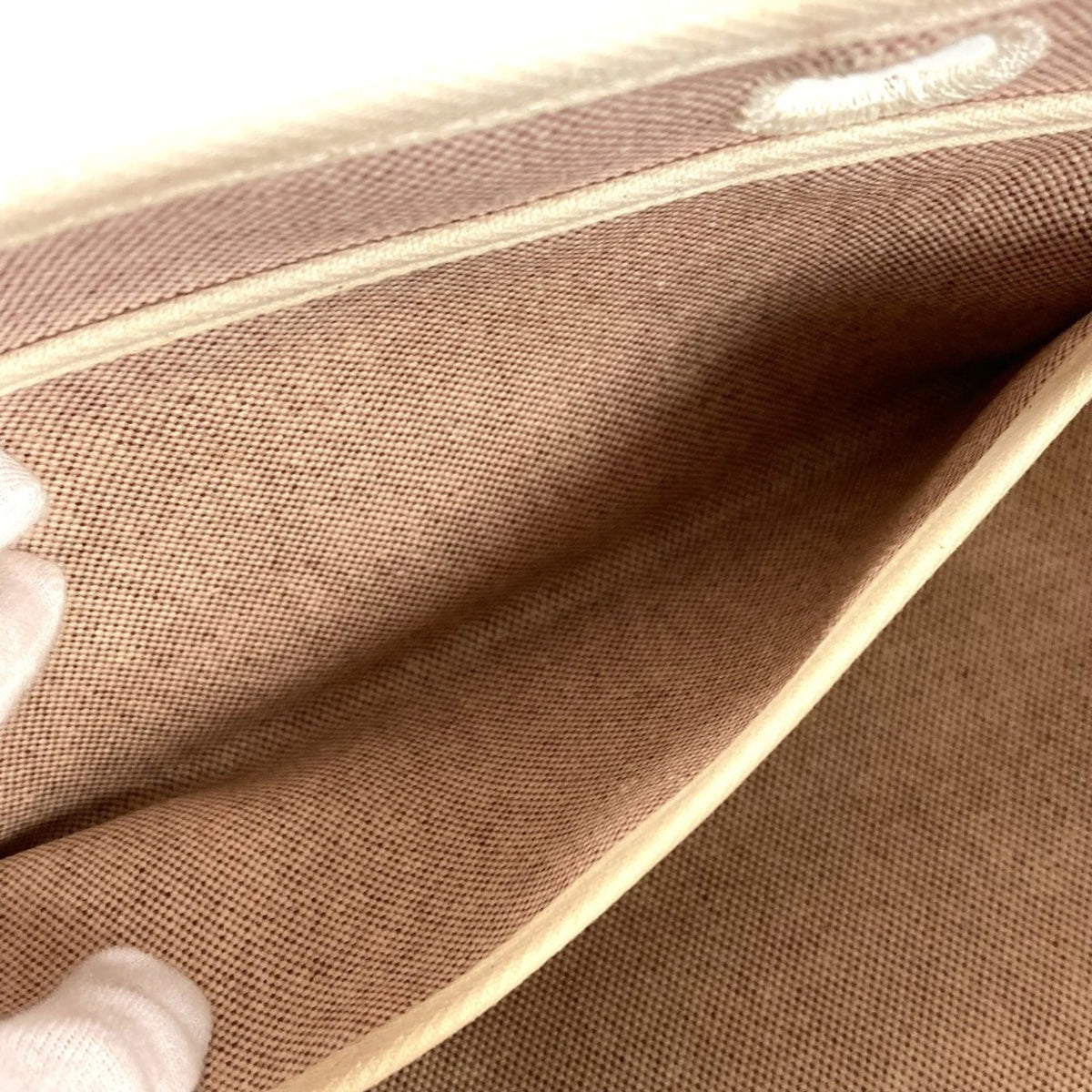 Hermes Beige Toile H Handbag Shoulder Bag (Pre-Owned)