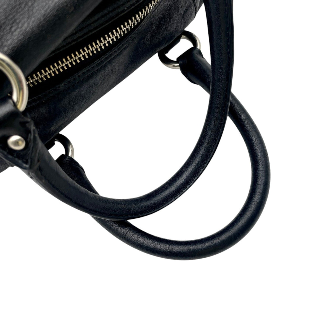 Coach Black Leather Handbag Shoulder Bag (Pre-Owned)