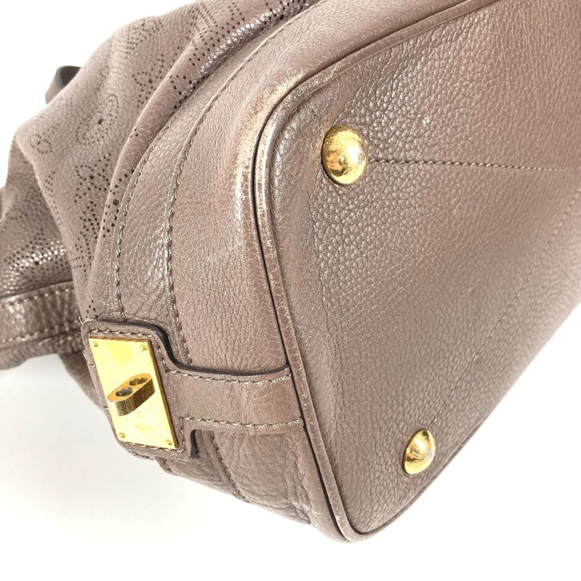 Louis Vuitton Brown Monogram Mahina Leather Leather Handbag Shoulder Bag Tote Bag (Pre-Owned)