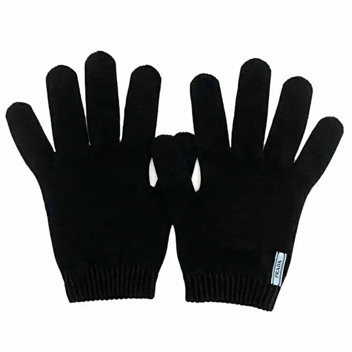 Prada Black Nero Warm Gloves (Pre-Owned)