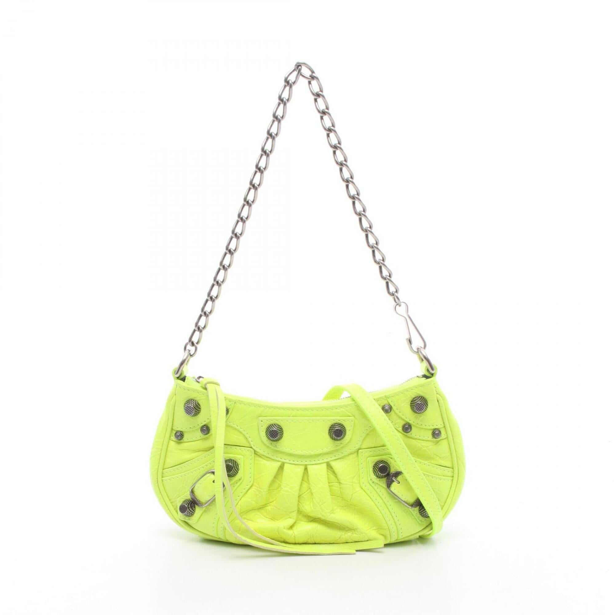 Balenciaga Yellow Leather Handbag (Pre-Owned)