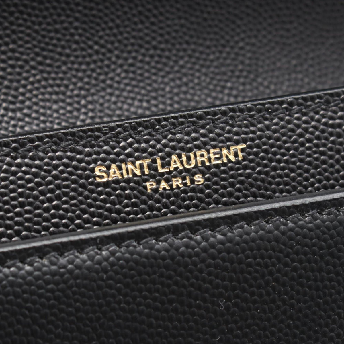 Yves Saint Laurent Black Leather Handbag Shoulder Bag (Pre-Owned)