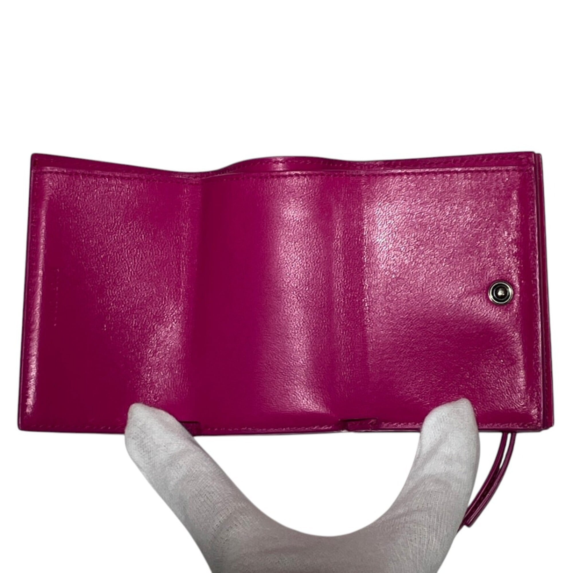 Balenciaga Pink Leather Wallet (Tri-Fold) (Pre-Owned)