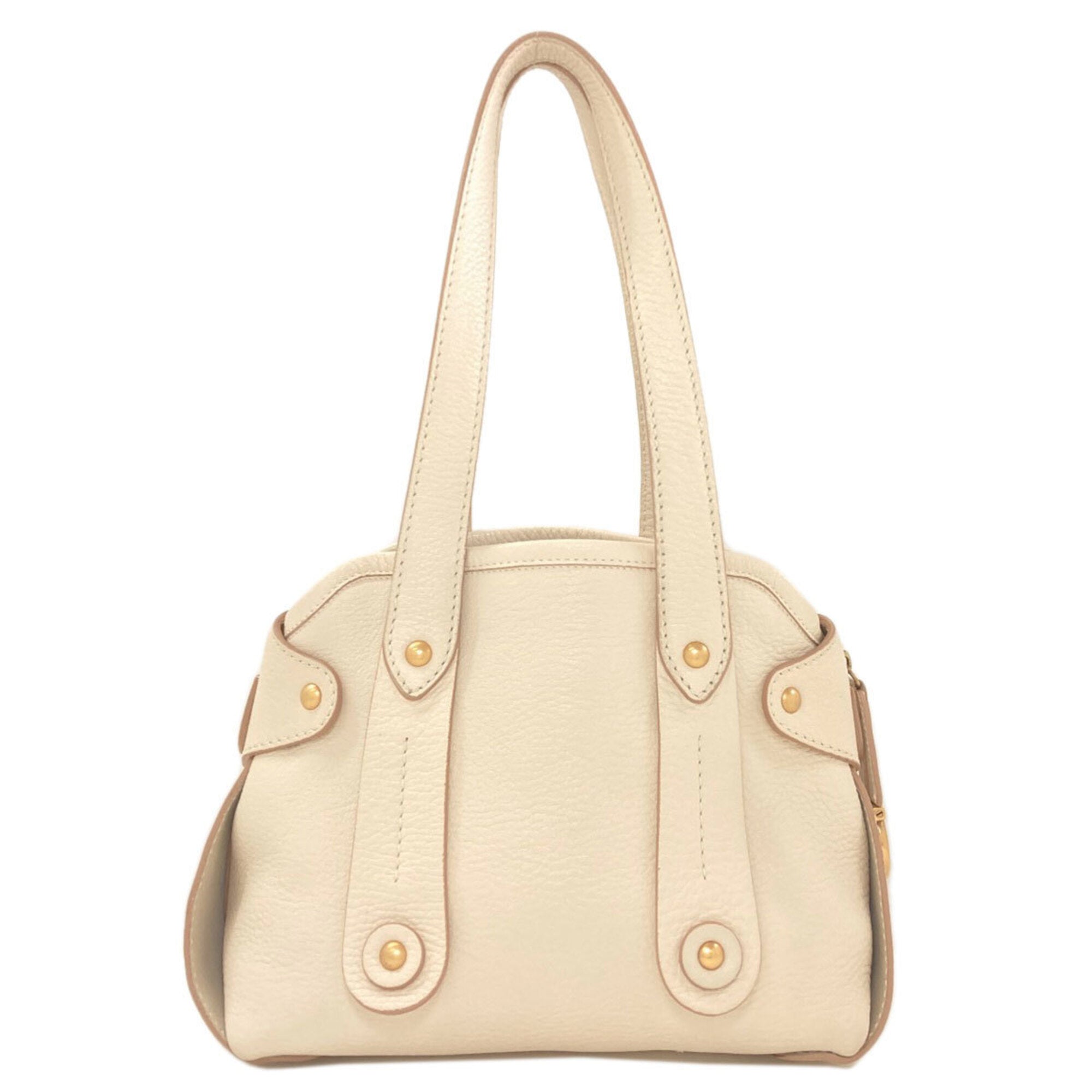 Salvatore Ferragamo White Leather Tote Bag (Pre-Owned)