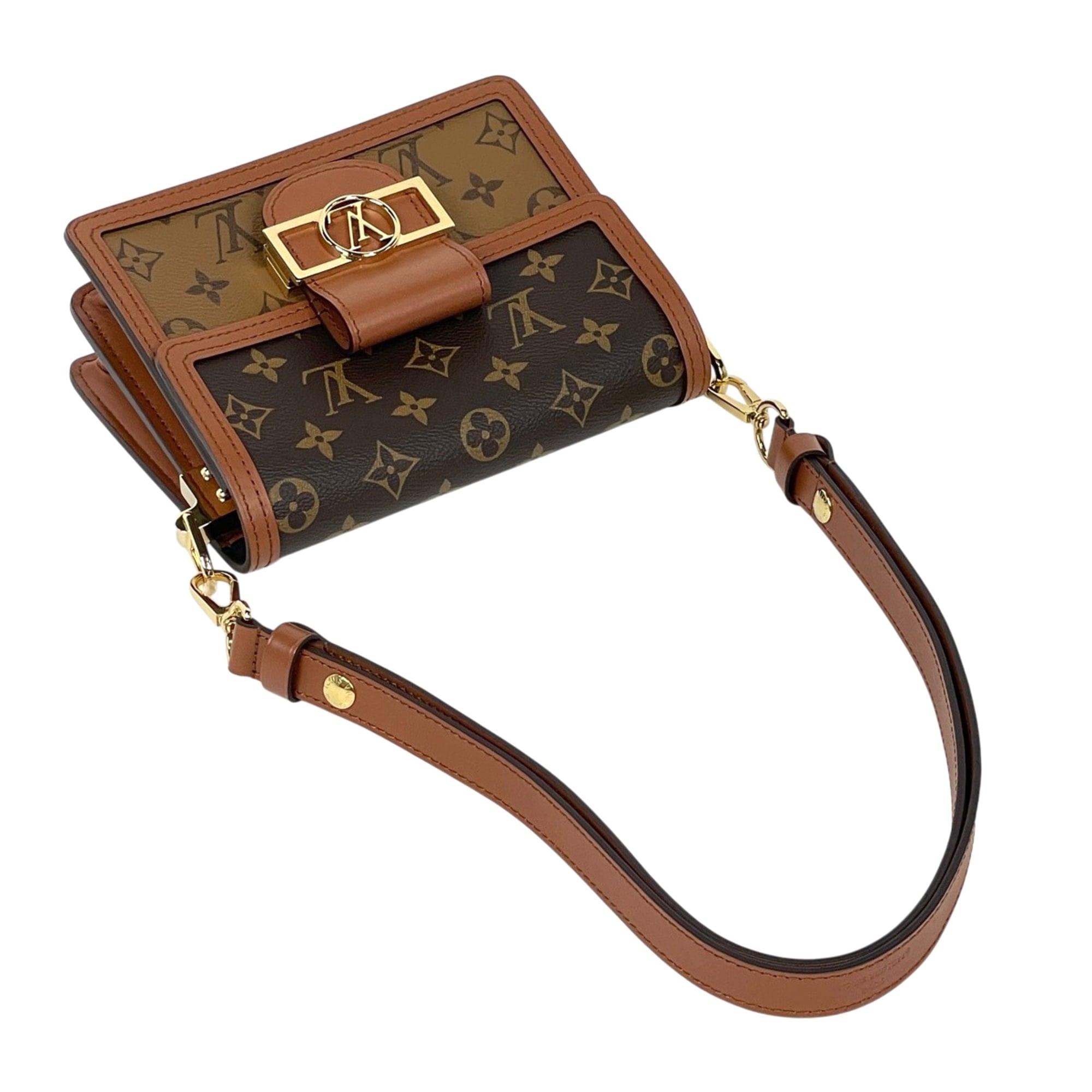 Louis Vuitton Brown Monogram Monogram Monogram Reverse Shoulder Bag (Pre-Owned)