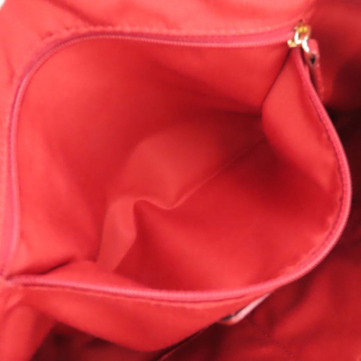 Coach Signature Beige Red Color Canvas Handbag (Pre-Owned)