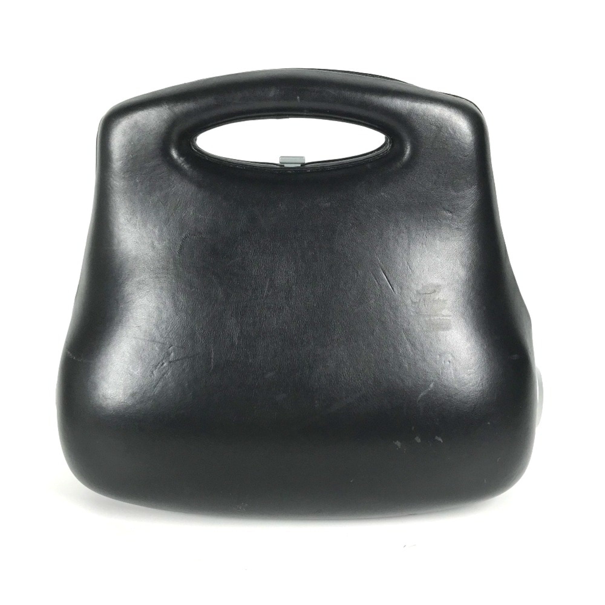 Chanel Black Leather Handbag (Pre-Owned)