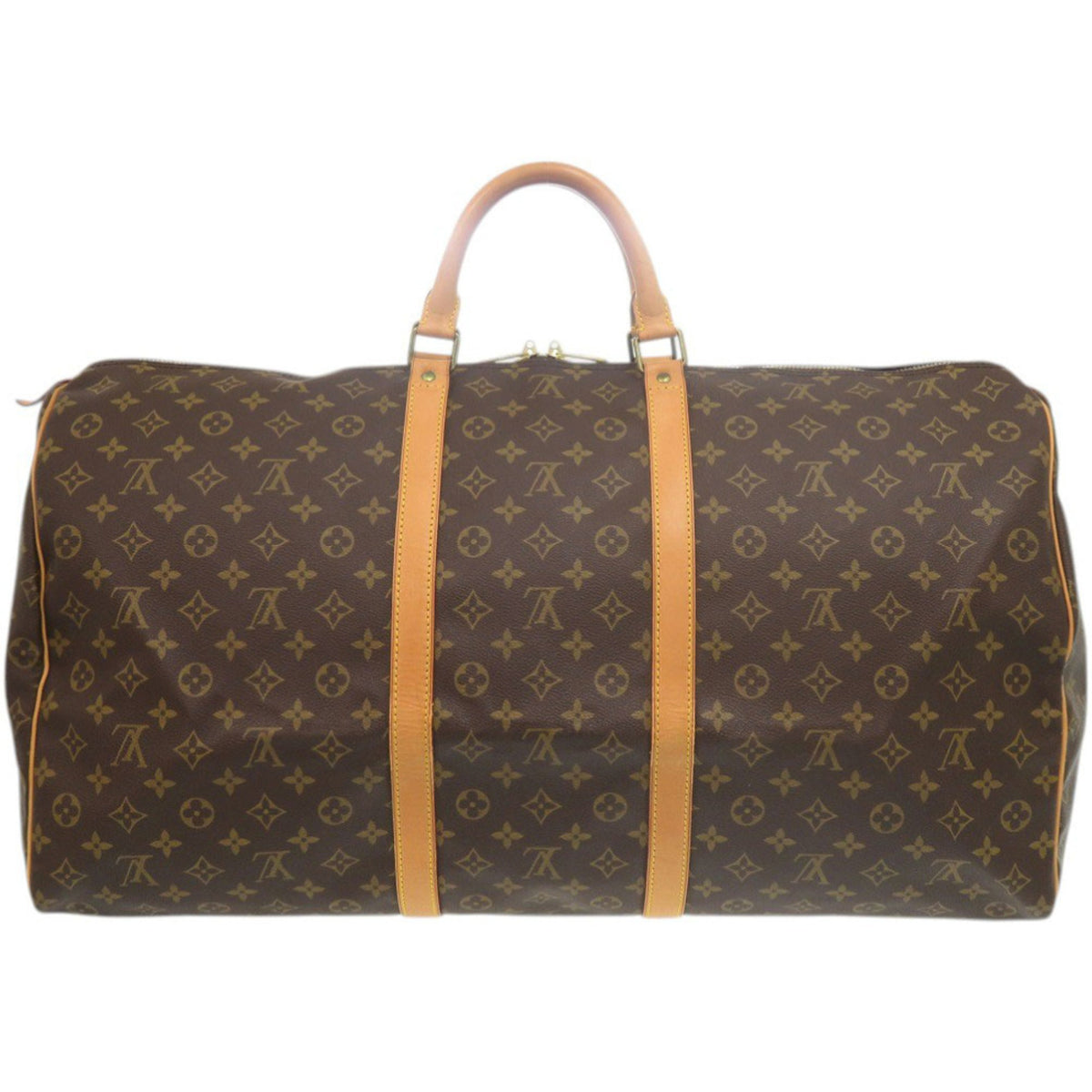 Louis Vuitton Brown Monogram Canvas Boston Bag (Pre-Owned)