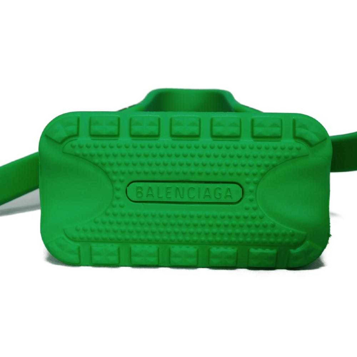 Balenciaga Green Rubber Pochette Shoulder Bag (Pre-Owned)