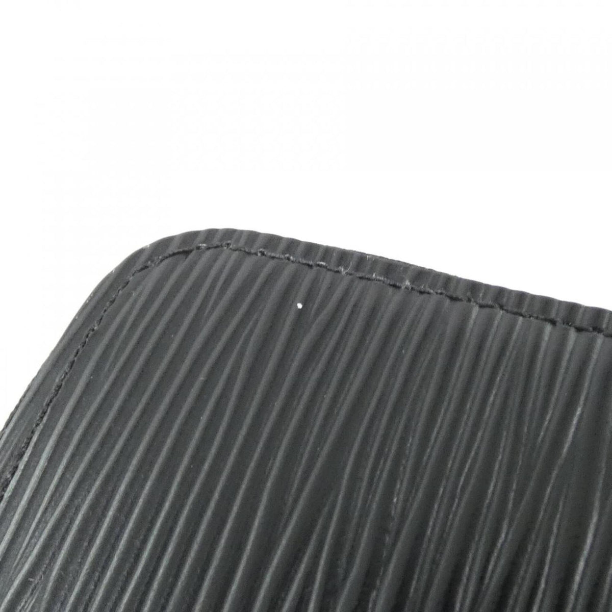 Louis Vuitton Black Leather Long Wallet (Bi-Fold) (Pre-Owned)