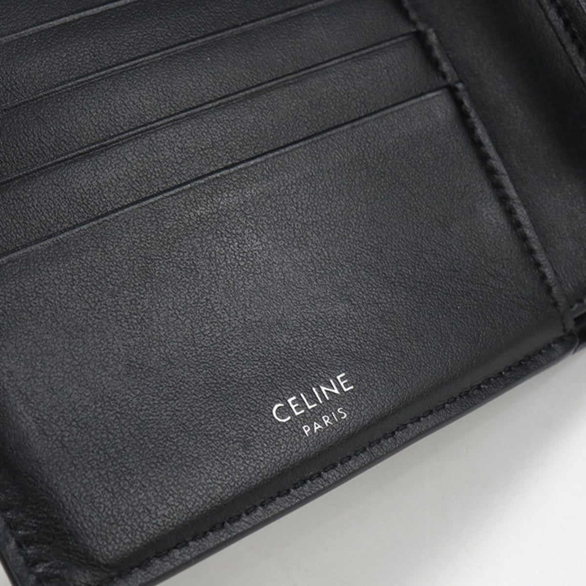 Celine Black Pvc Wallet (Bi-Fold) (Pre-Owned)