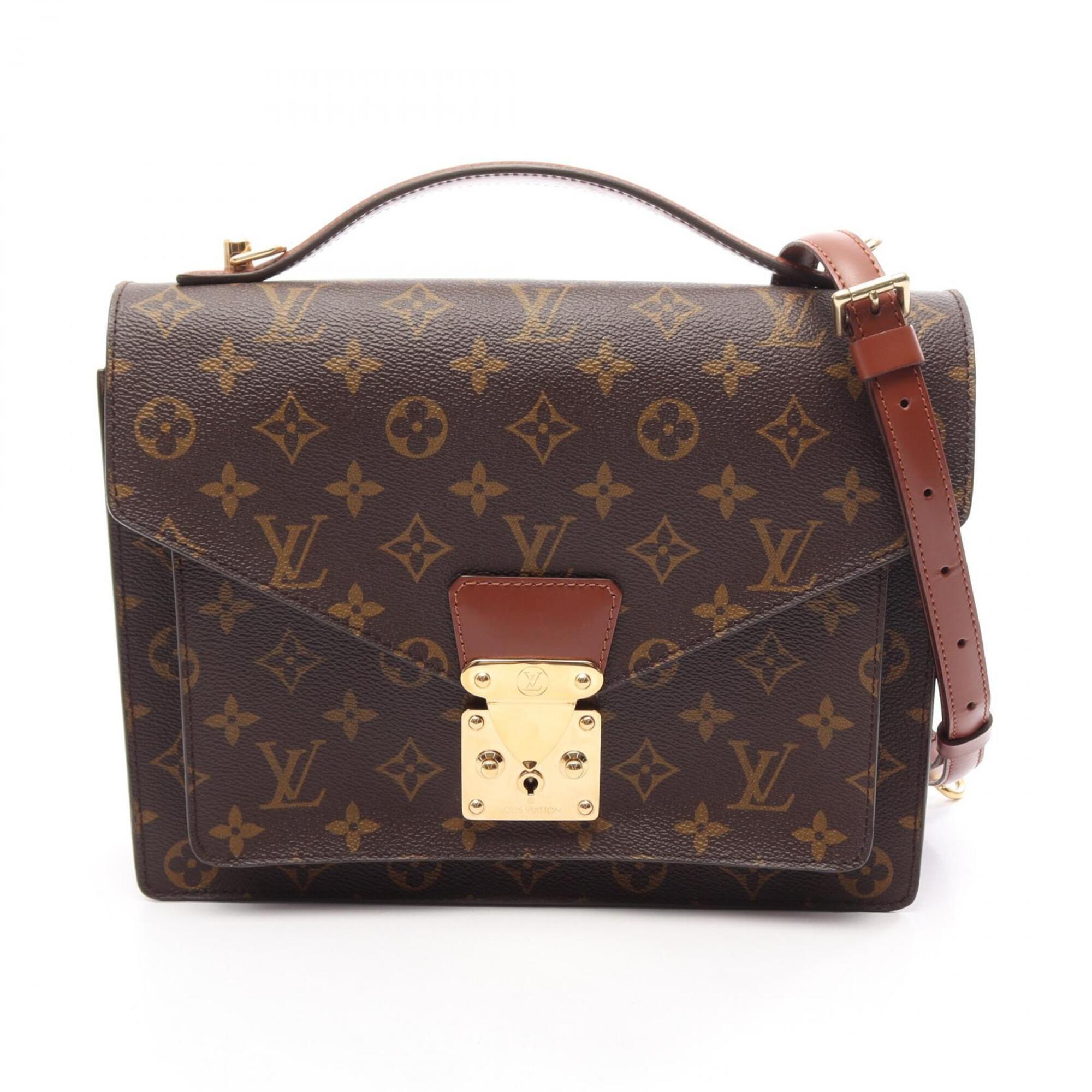 Louis Vuitton Brown Coated Canvas Monogram Pvc Leather Handbag (Pre-Owned)