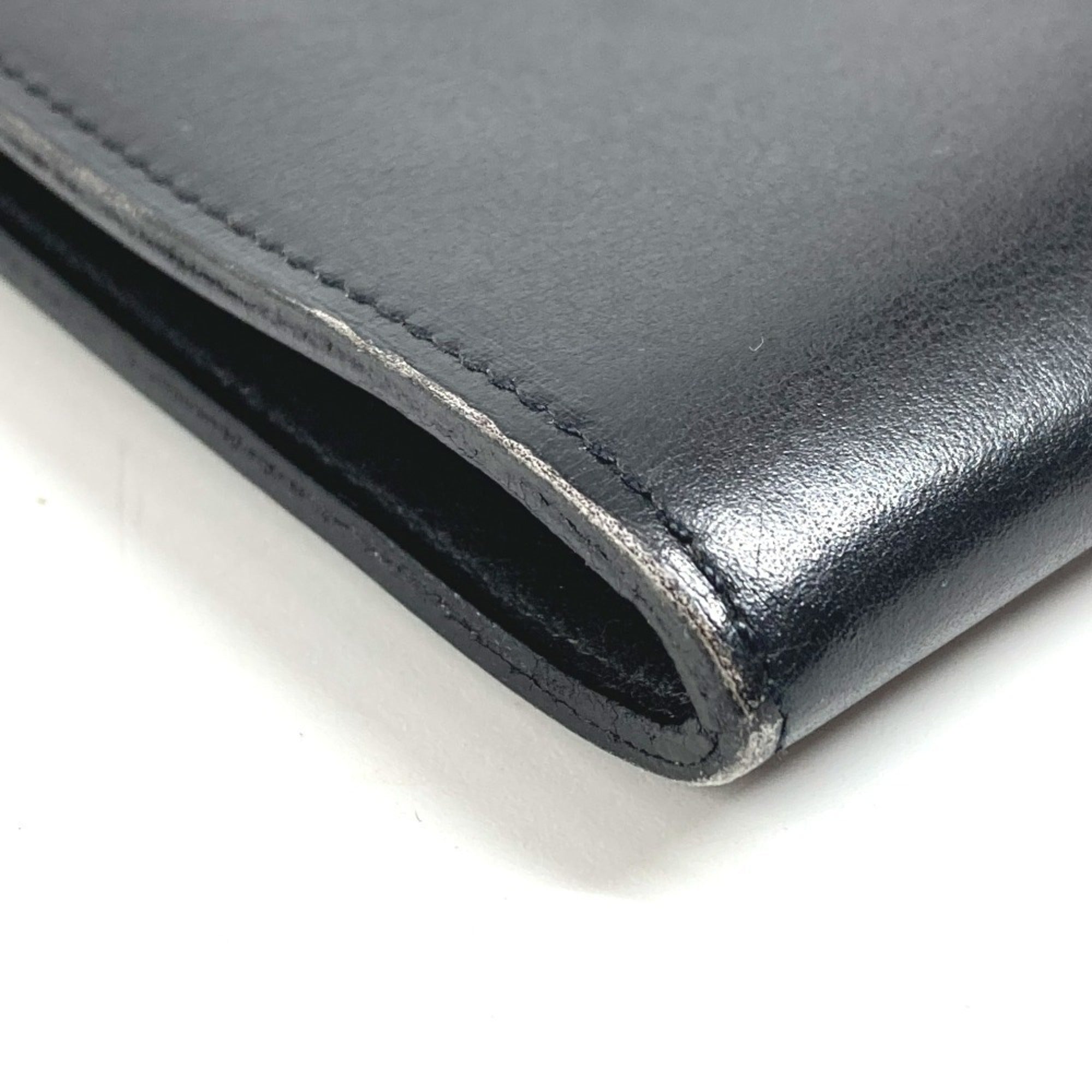 Hermes Onimaitou Black Box Calf Leather Shoulder Bag (Pre-Owned)