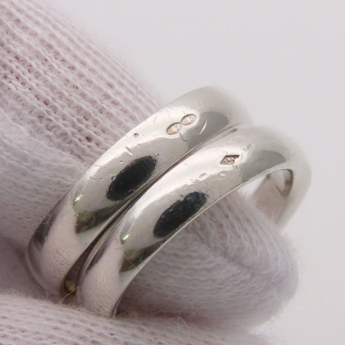 Hermes Gold Silver Yellow Gold (18K) Silver 925 Band Ring (Pre-Owned)