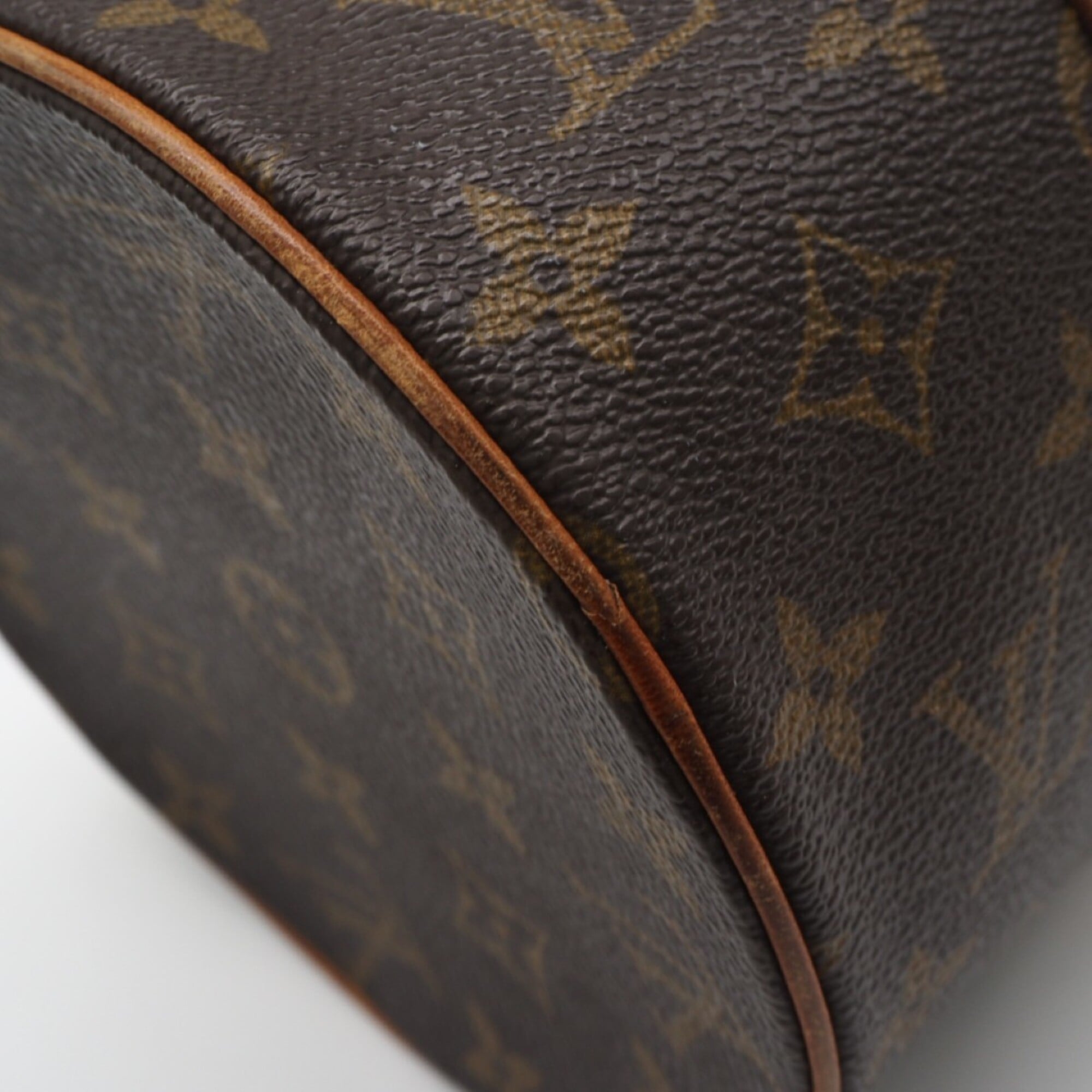 Louis Vuitton Monogram Brown Coated Canvas Leather Handbag (Pre-Owned)