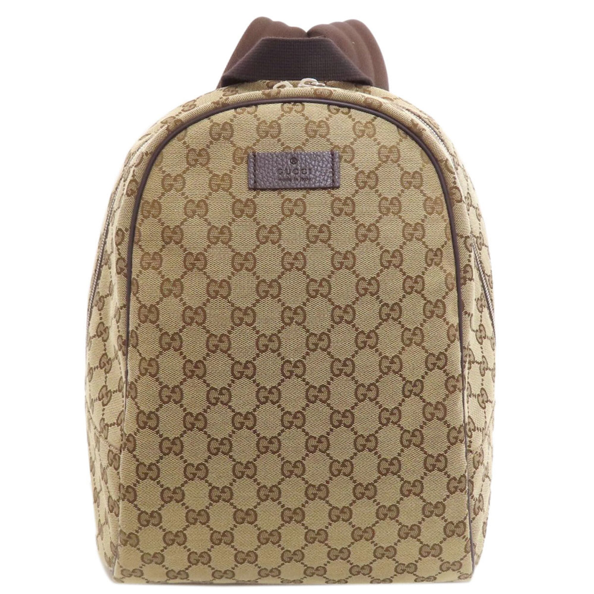 Gucci Beige Canvas Backpack (Pre-Owned)
