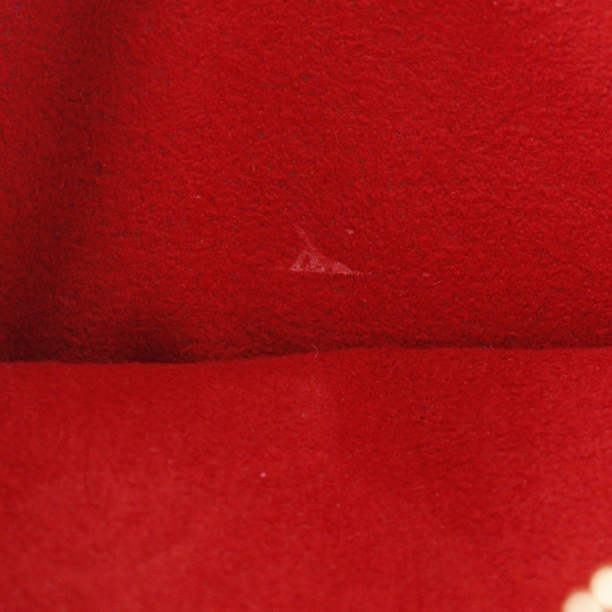 Louis Vuitton Monogram Brown Cerise Red Color Monogram Shoulder Bag (Pre-Owned)