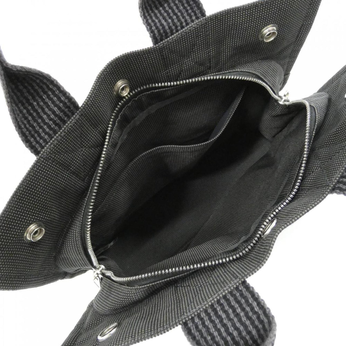 Hermes Black Canvas Handbag (Pre-Owned)