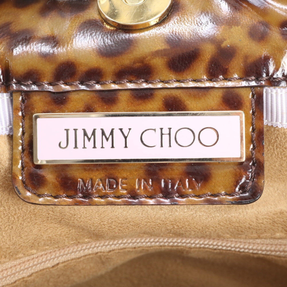 Jimmy Choo Brown Leather Handbag Shoulder Bag Tote Bag (Pre-Owned)