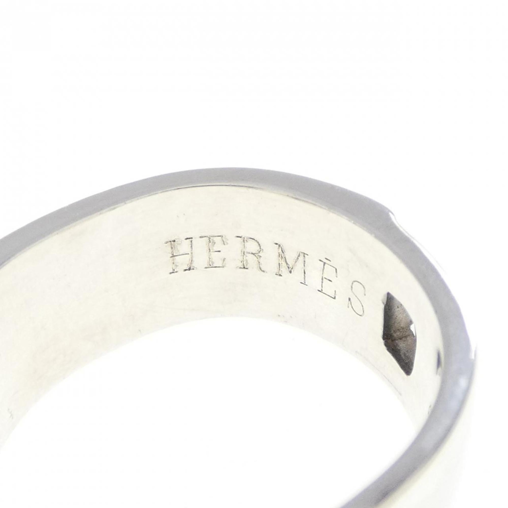 Hermes Silver Band Ring (Pre-Owned)